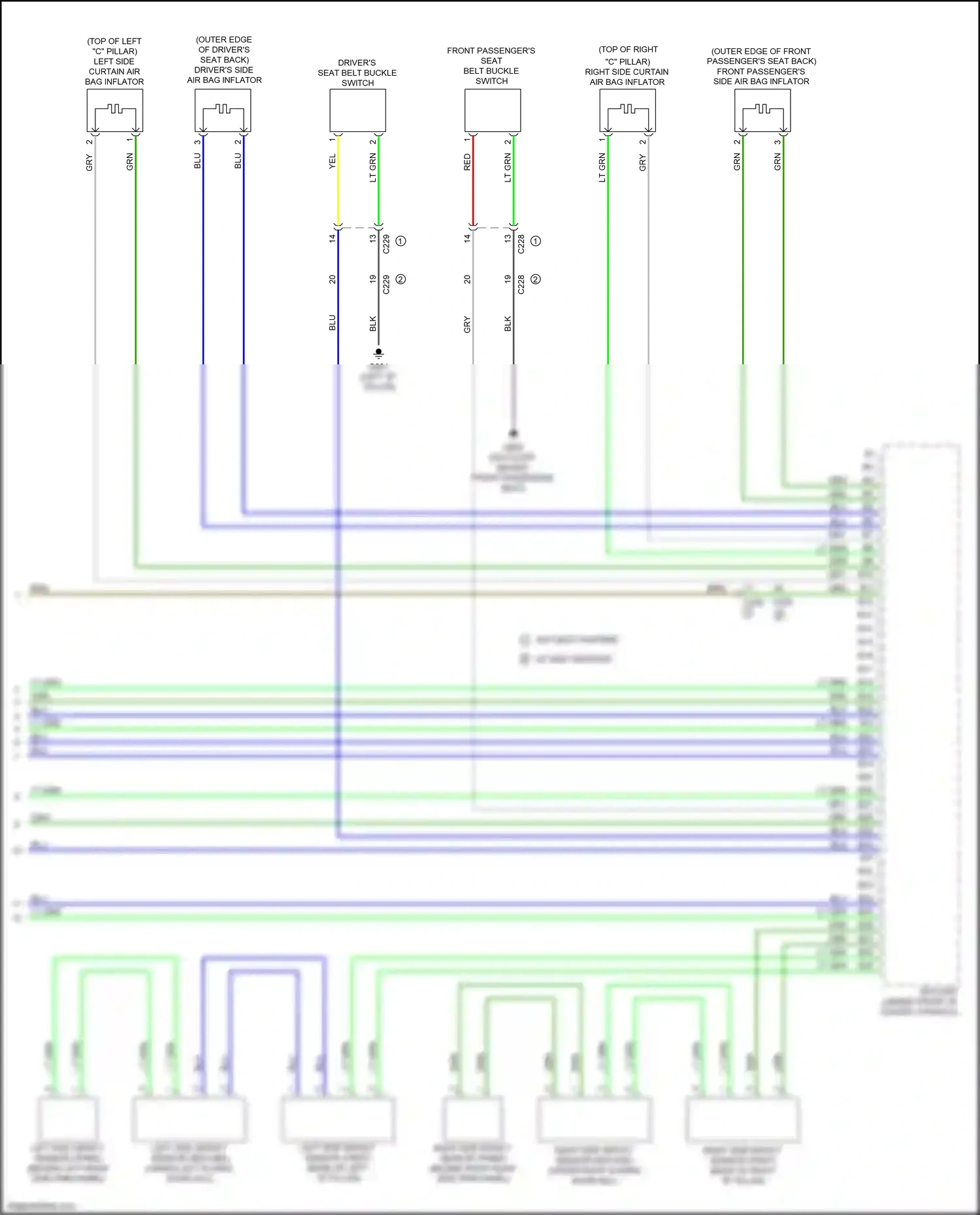 Wiring diagram blu for Honda Odyssey V facelift (2017-2020) (40 of 129)