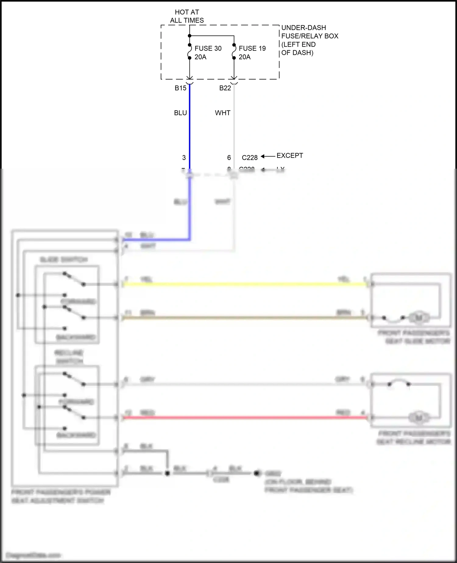 Wiring diagram blu for Honda Odyssey V facelift (2017-2020) (78 of 129)
