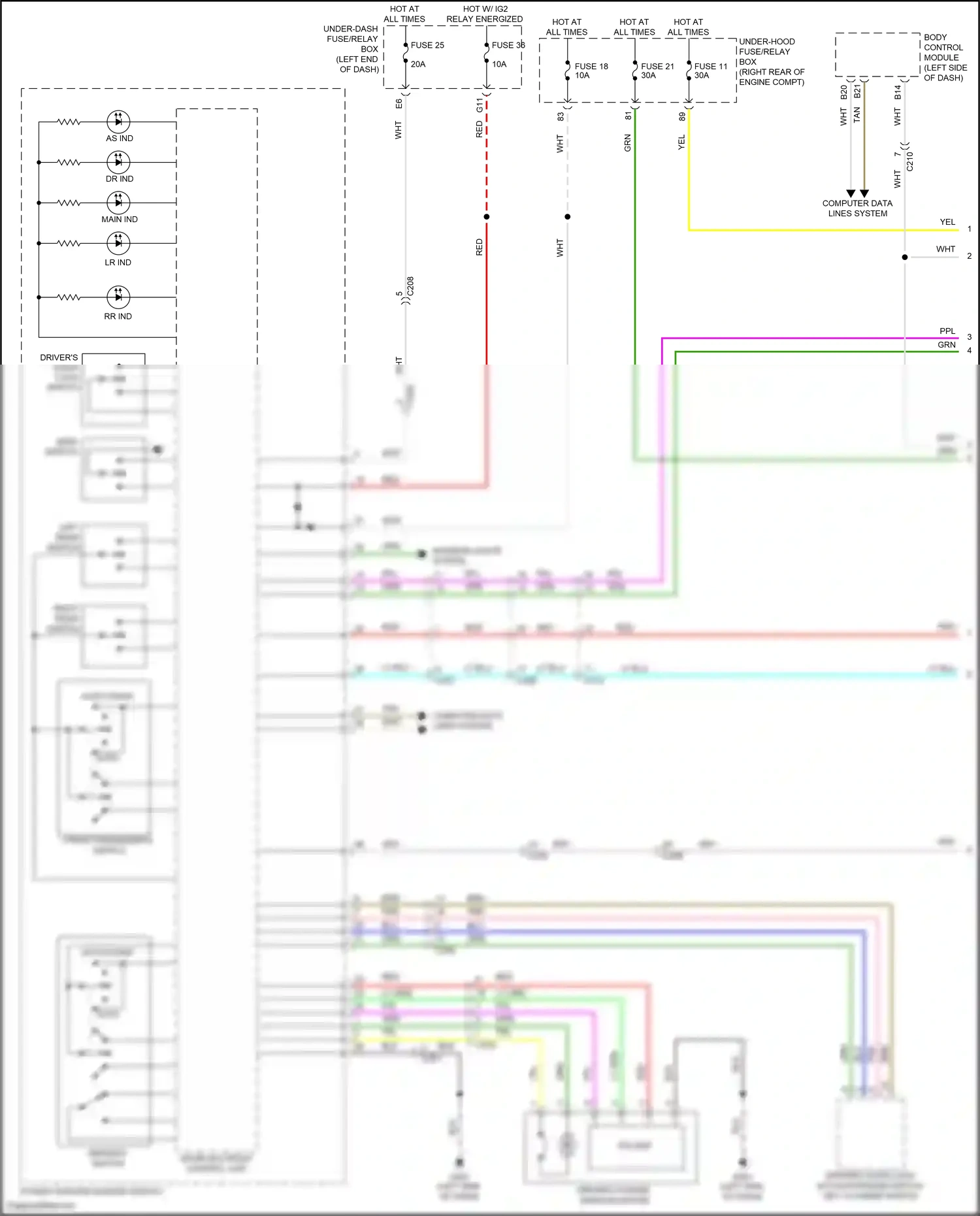 Wiring diagram blu for Honda Odyssey V facelift (2017-2020) (117 of 129)