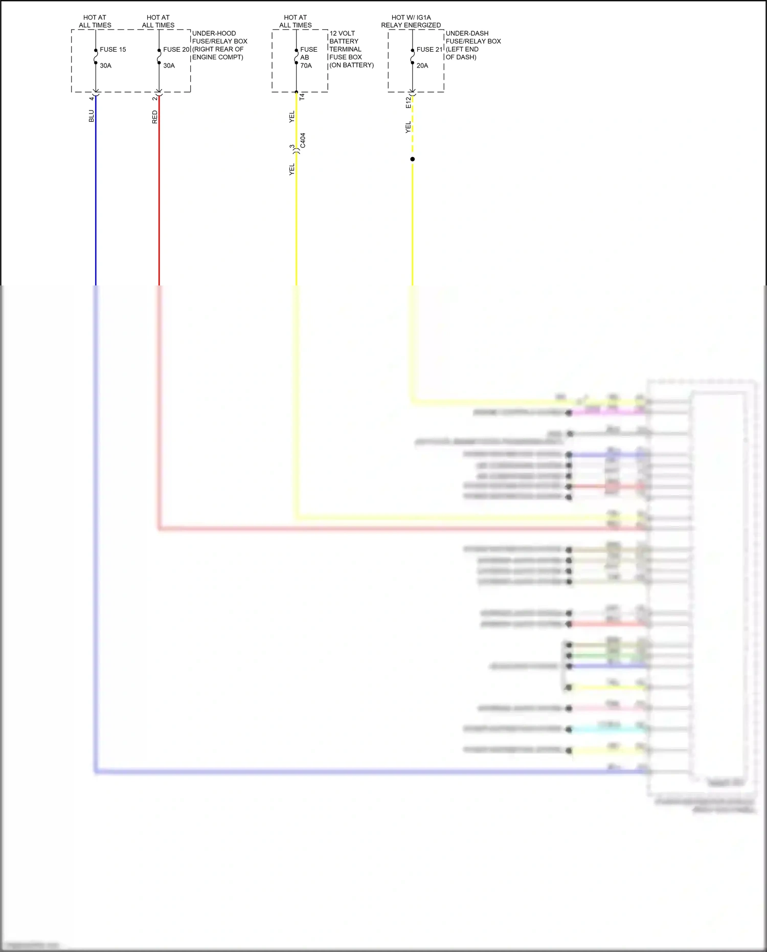 Wiring diagram blu for Honda Odyssey V facelift (2017-2020) (15 of 129)