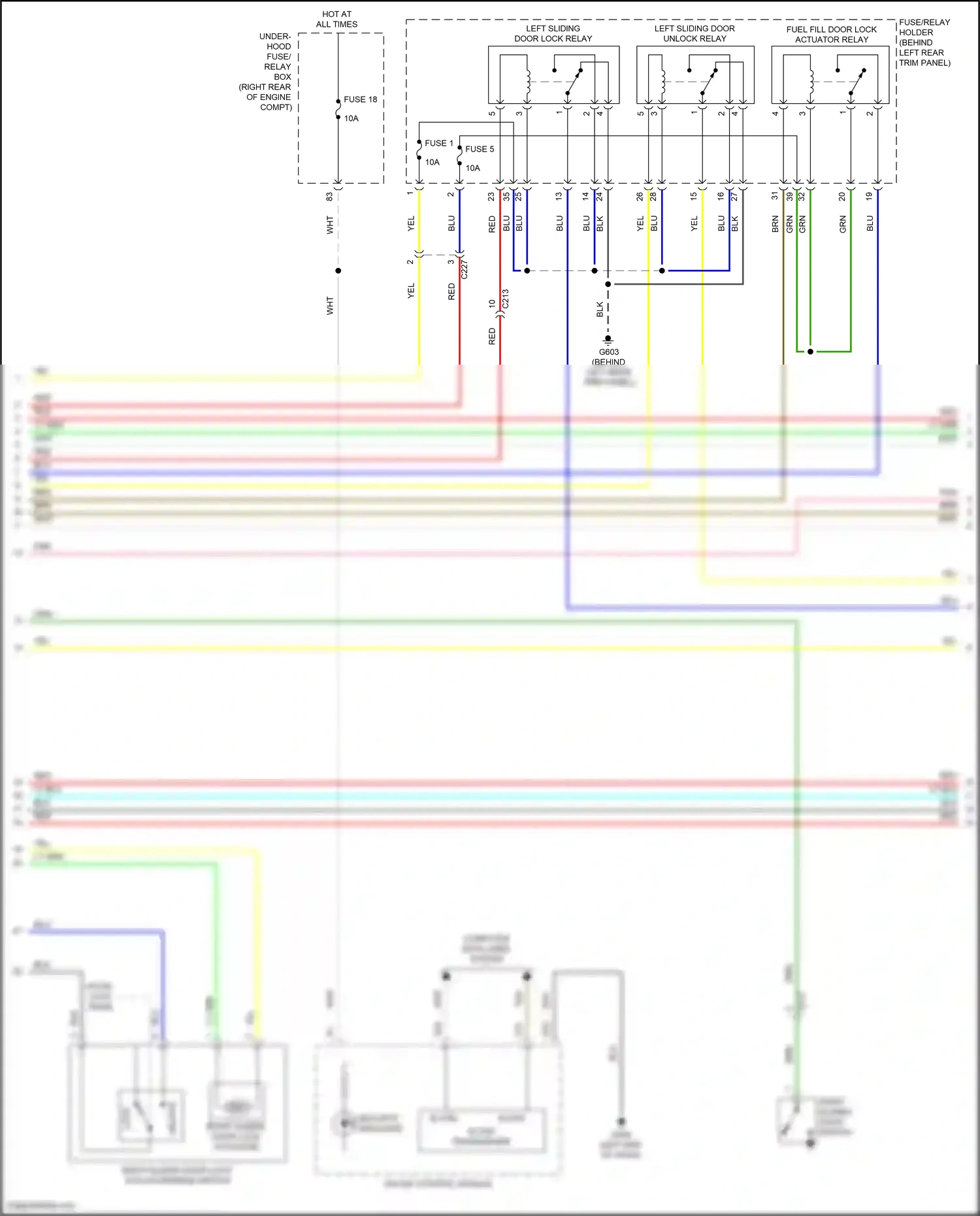Wiring diagram blu for Honda Odyssey V facelift (2017-2020) (37 of 129)