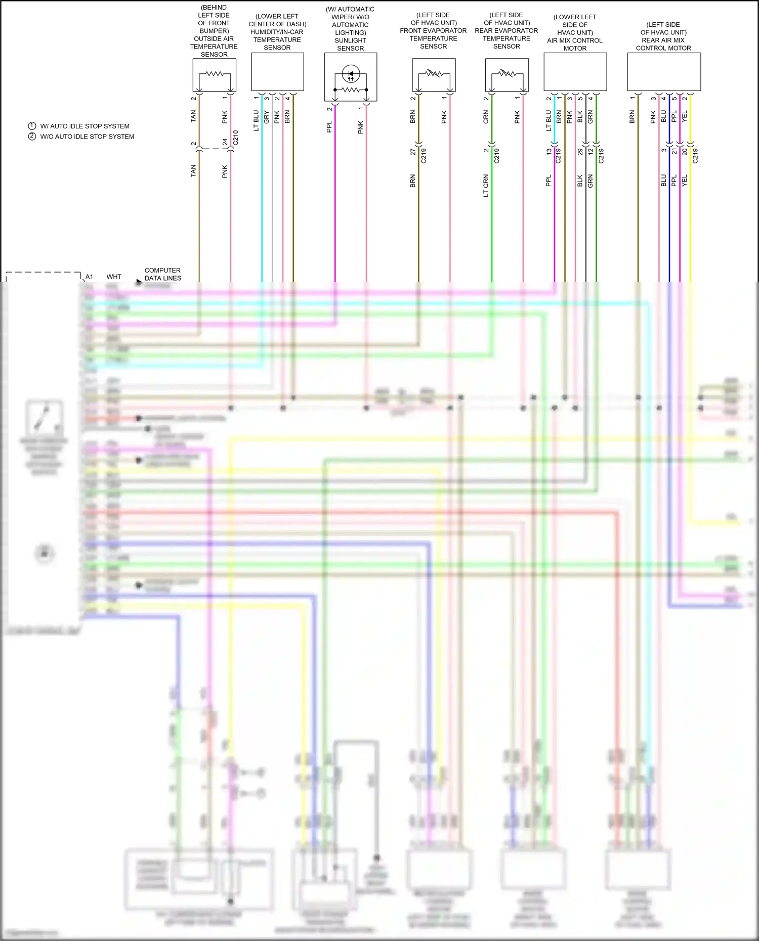 Wiring diagram blu for Honda Odyssey V facelift (2017-2020) (67 of 129)