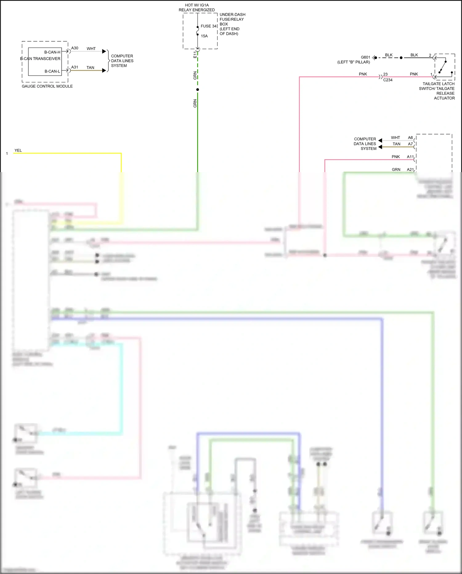 Wiring diagram body control module for Honda Odyssey V facelift (2017-2020) (32 of 34)