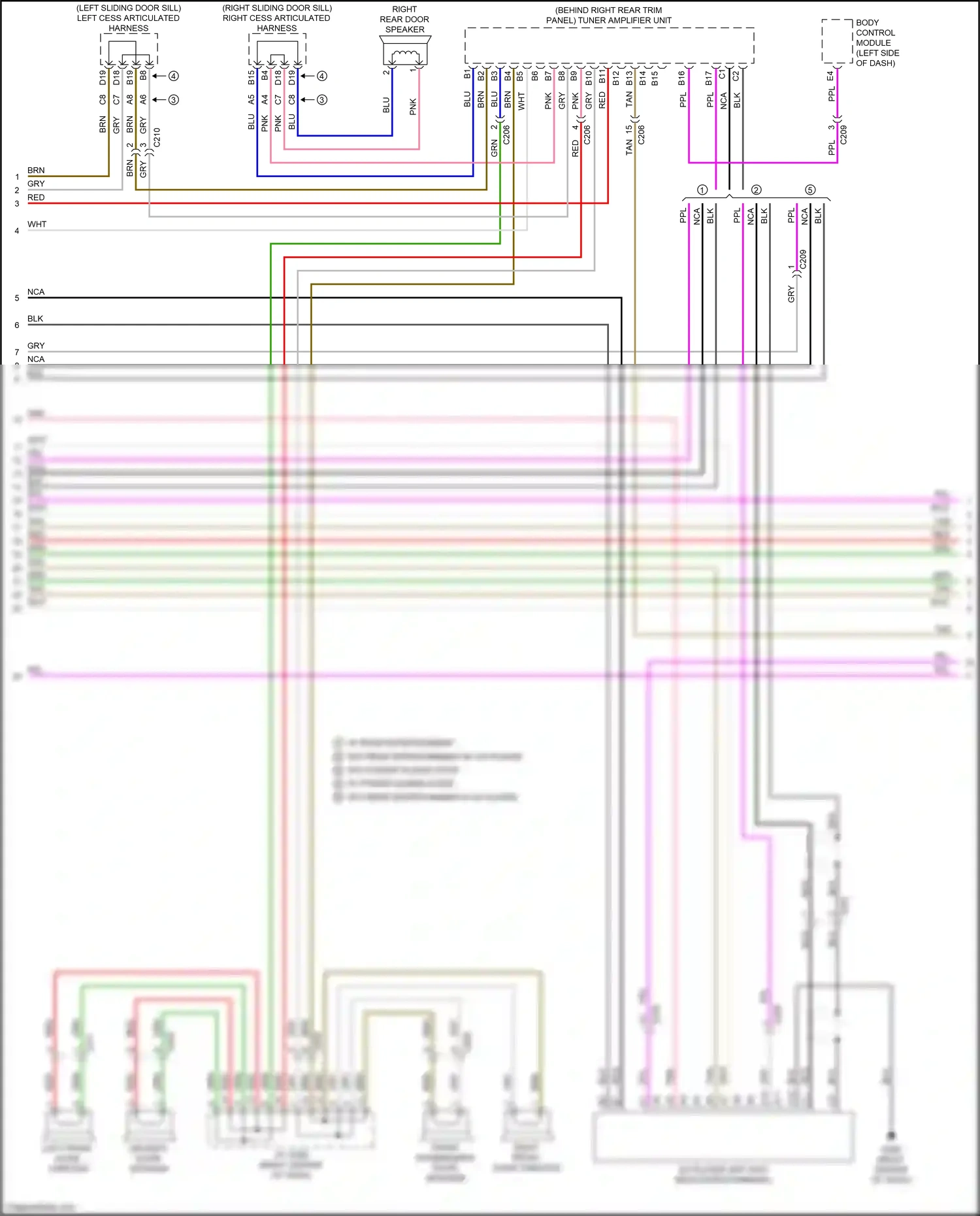 Wiring diagram body control module for Honda Odyssey V facelift (2017-2020) (8 of 34)