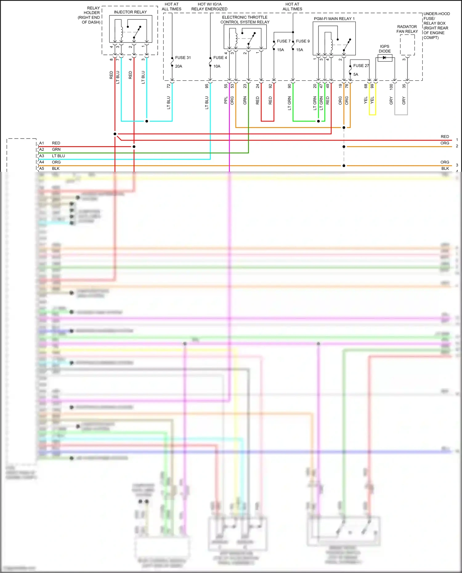 Wiring diagram computer data lines system for Honda Odyssey V facelift (2017-2020) (84 of 86)