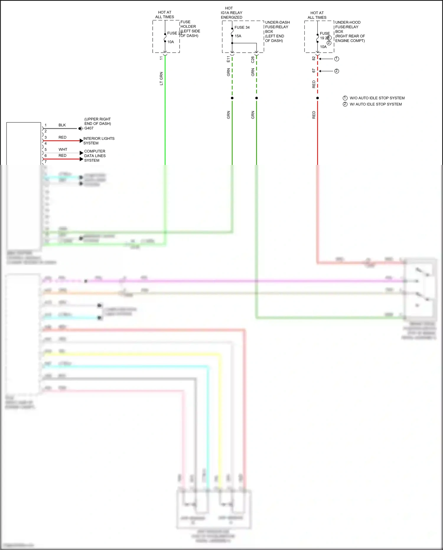 Wiring diagram computer data lines system for Honda Odyssey V facelift (2017-2020) (40 of 86)