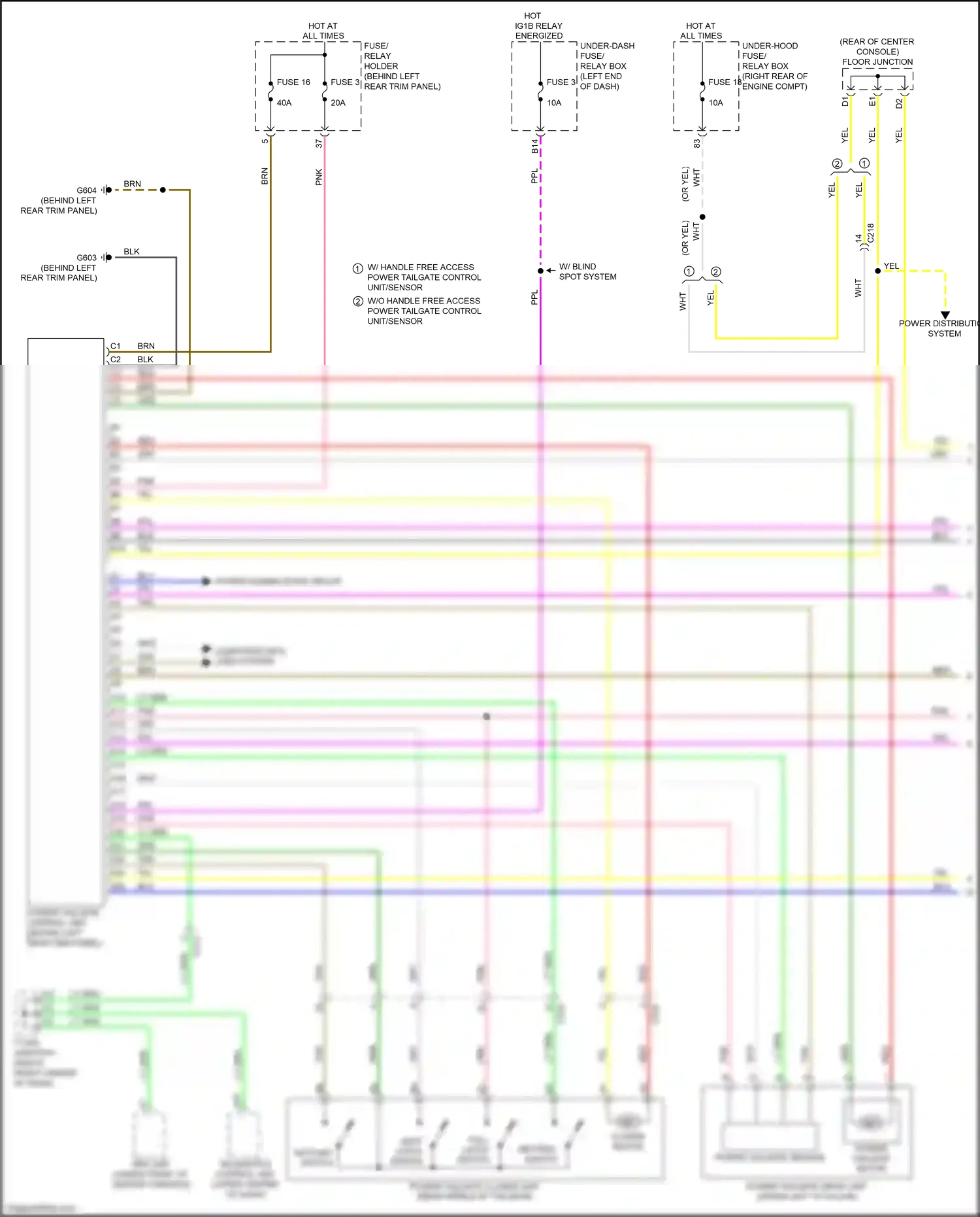 Wiring diagram computer data lines system for Honda Odyssey V facelift (2017-2020) (56 of 86)