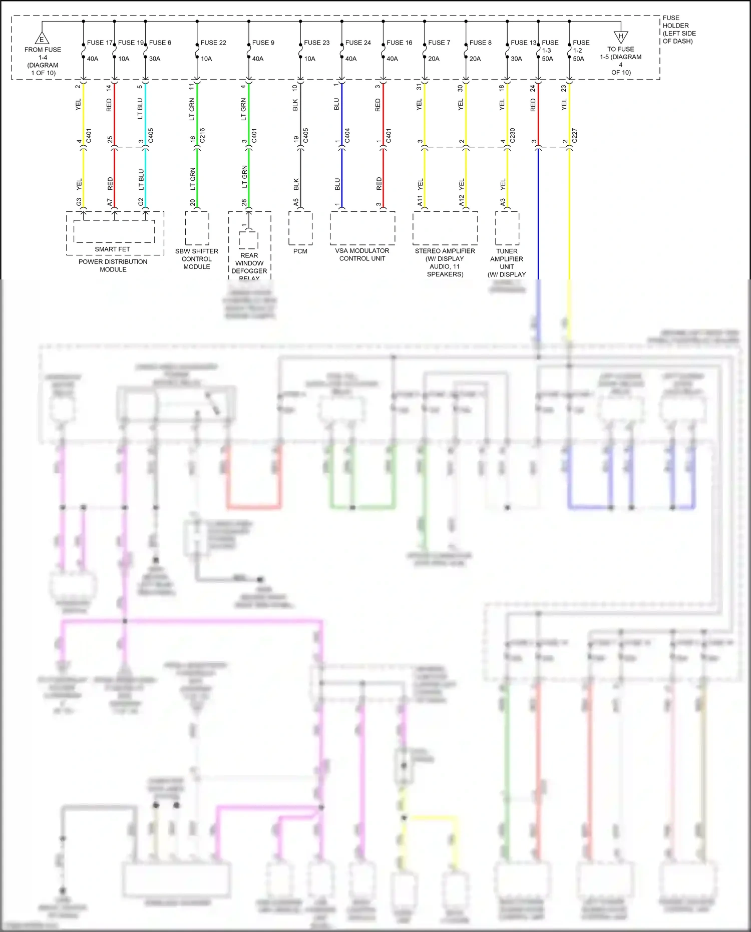 Wiring diagram computer data lines system for Honda Odyssey V facelift (2017-2020) (38 of 86)