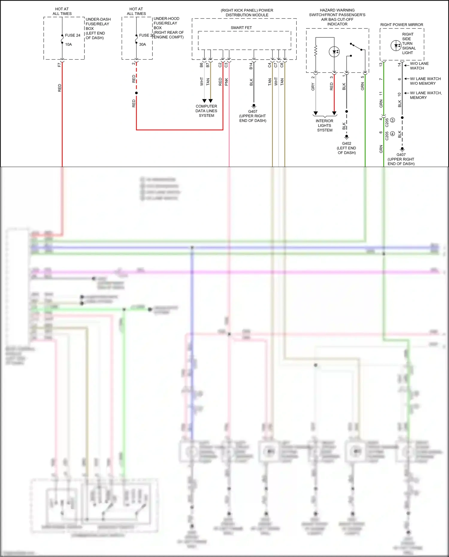 Wiring diagram computer data lines system for Honda Odyssey V facelift (2017-2020) (15 of 86)