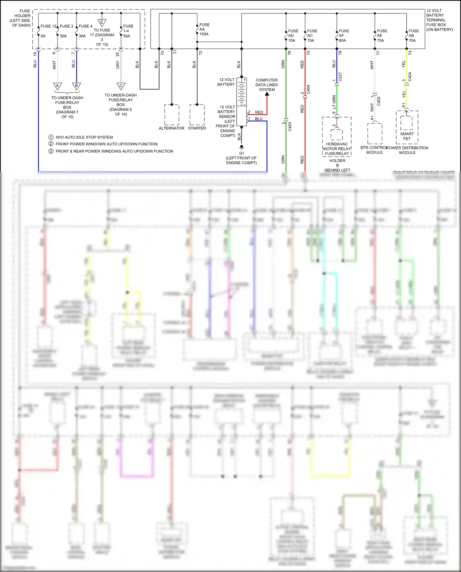 Wiring diagram computer data lines system for Honda Odyssey V facelift (2017-2020) (37 of 86)