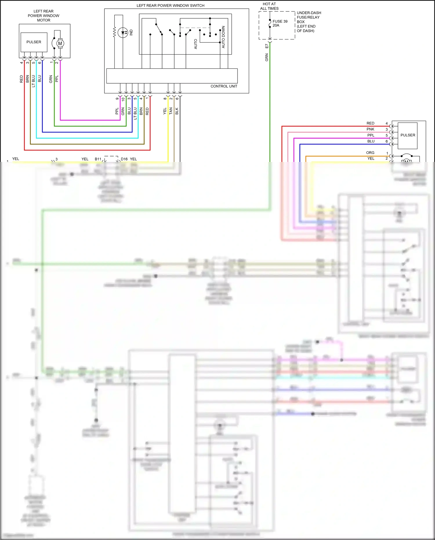 Wiring diagram control unit) for Honda Odyssey V facelift (2017-2020) (8 of 8)