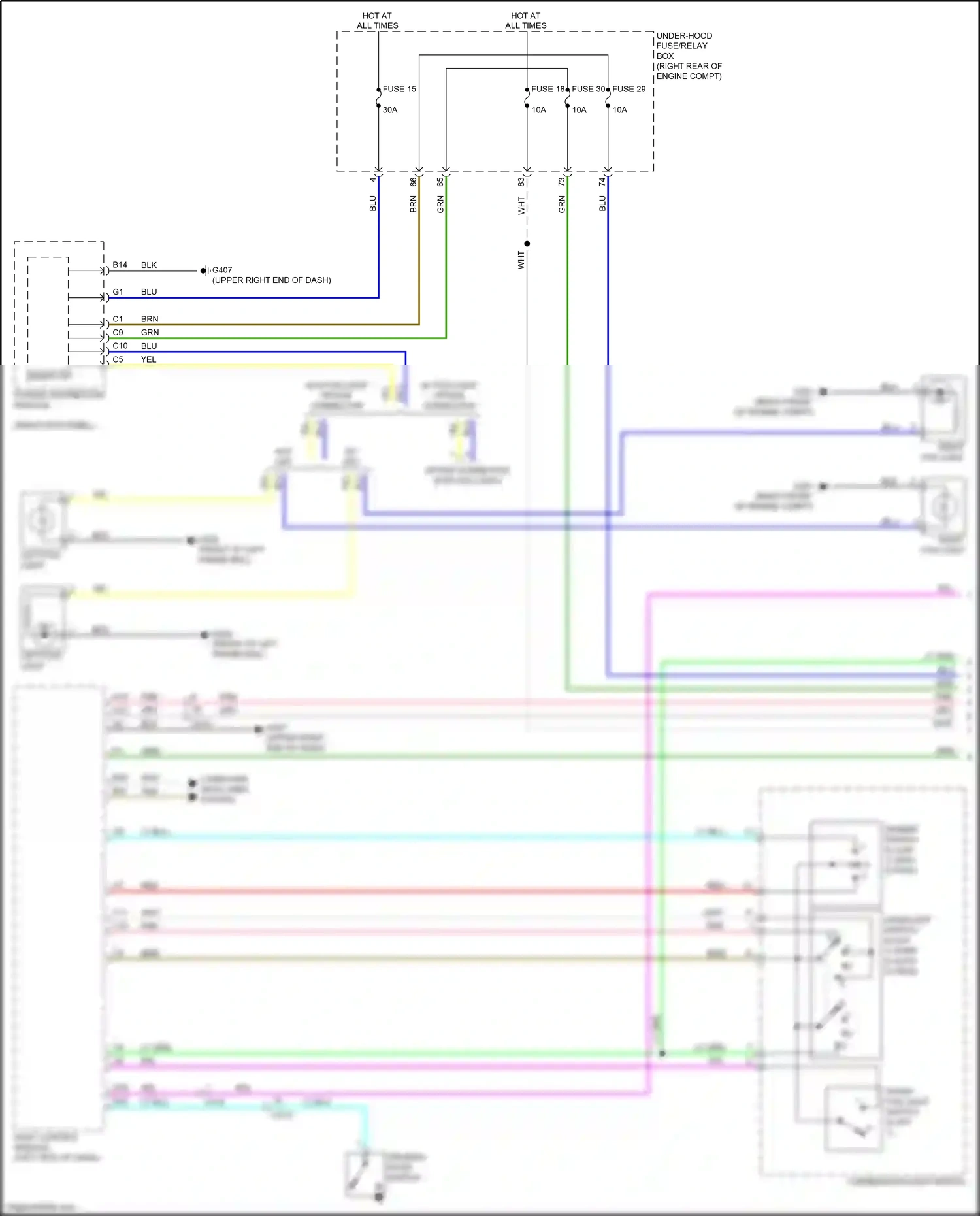 Wiring diagram dimmer switch for Honda Odyssey V facelift (2017-2020) (1 of 2)