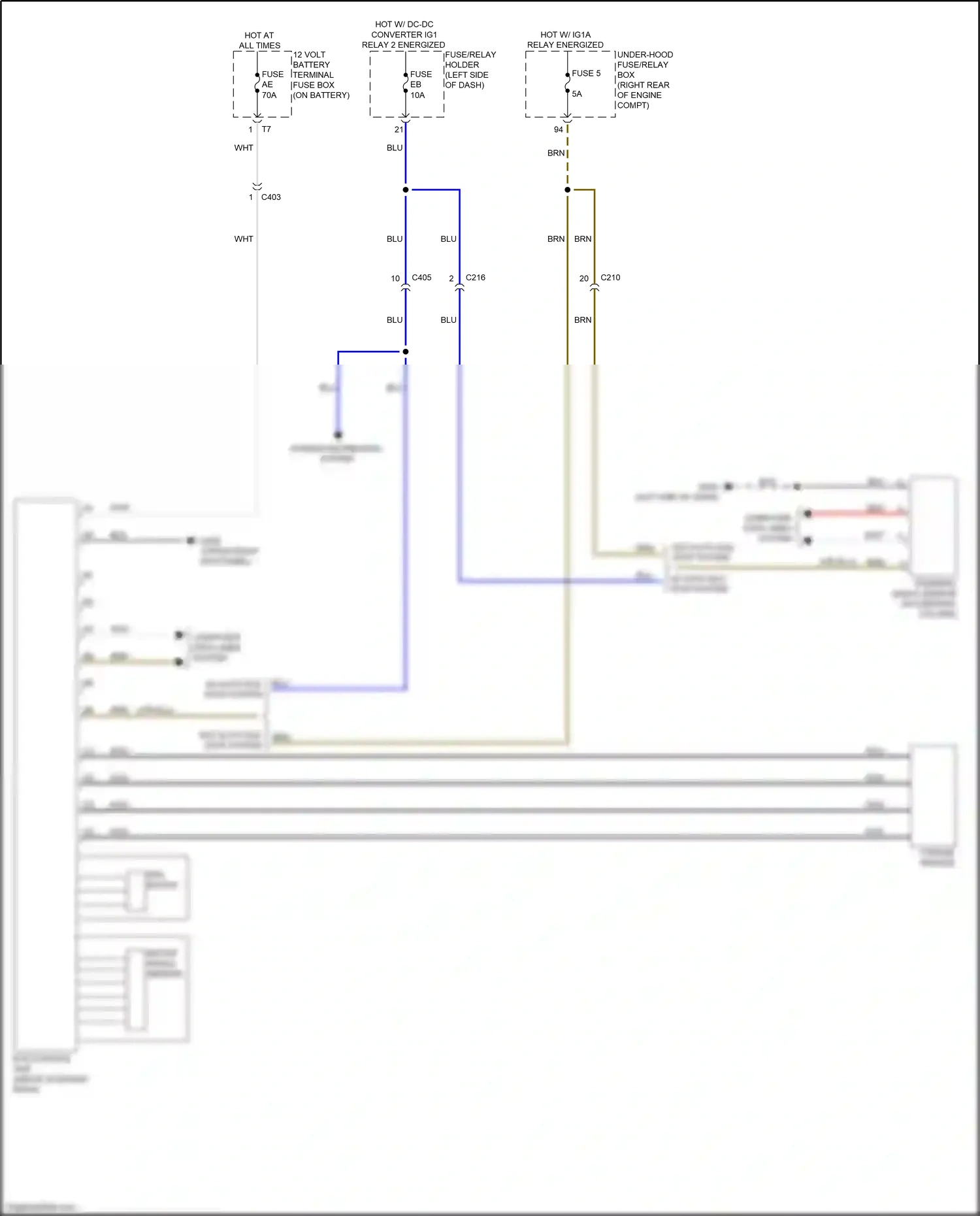 Wiring diagram eps control unit for Honda Odyssey V facelift (2017-2020) (2 of 5)