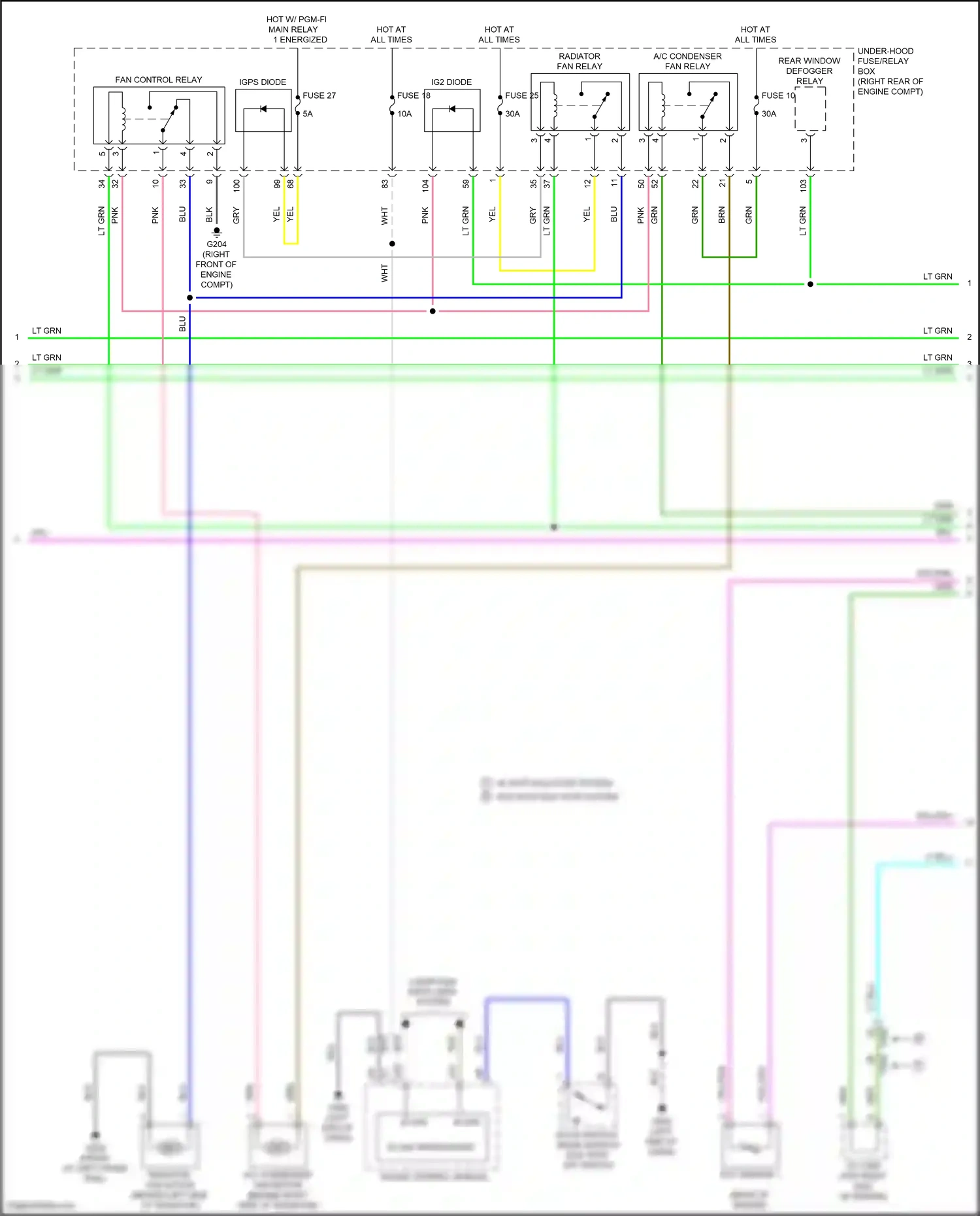 Wiring diagram igps diode for Honda Odyssey V facelift (2017-2020) (1 of 3)