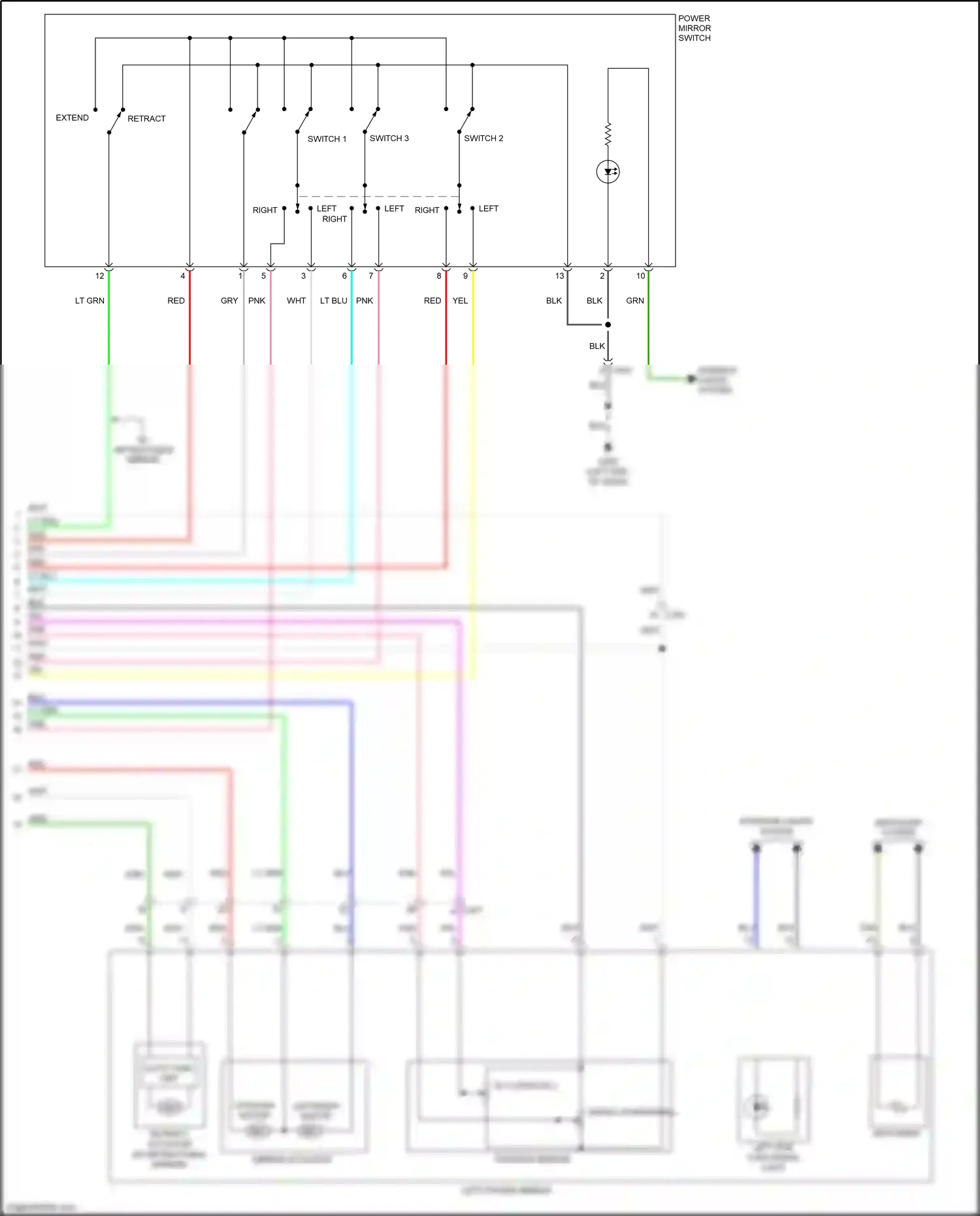Wiring diagram left left right for Honda Odyssey V facelift (2017-2020) (1 of 1)