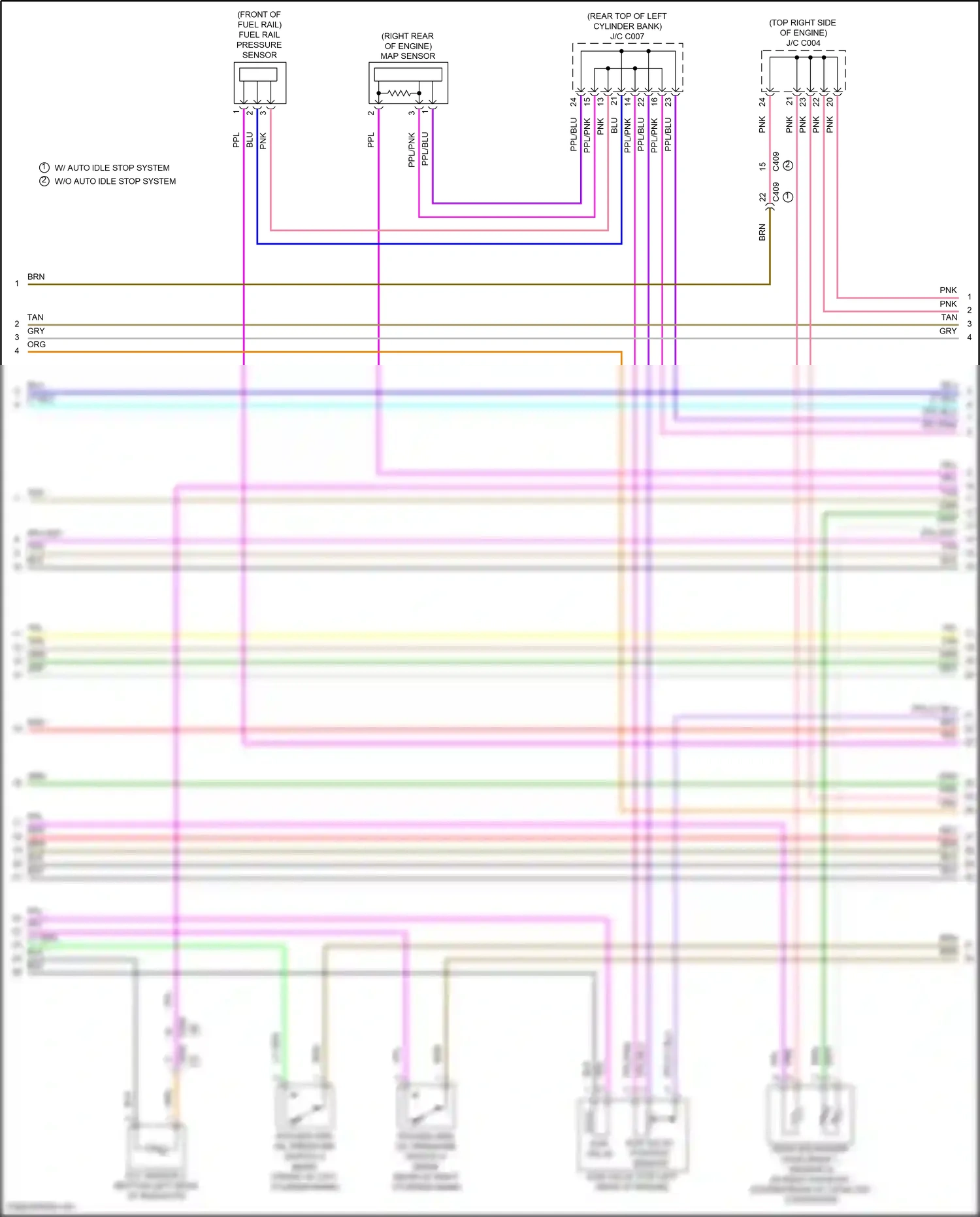 Wiring diagram map sensor for Honda Odyssey V facelift (2017-2020) (1 of 1)
