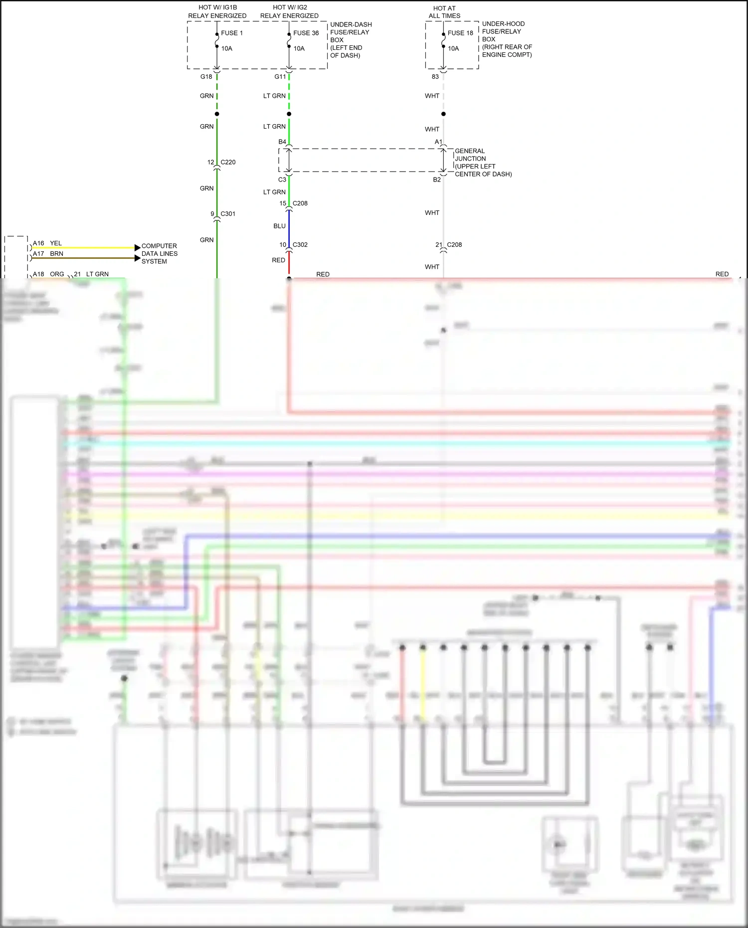 Wiring diagram navigation system for Honda Odyssey V facelift (2017-2020) (1 of 11)