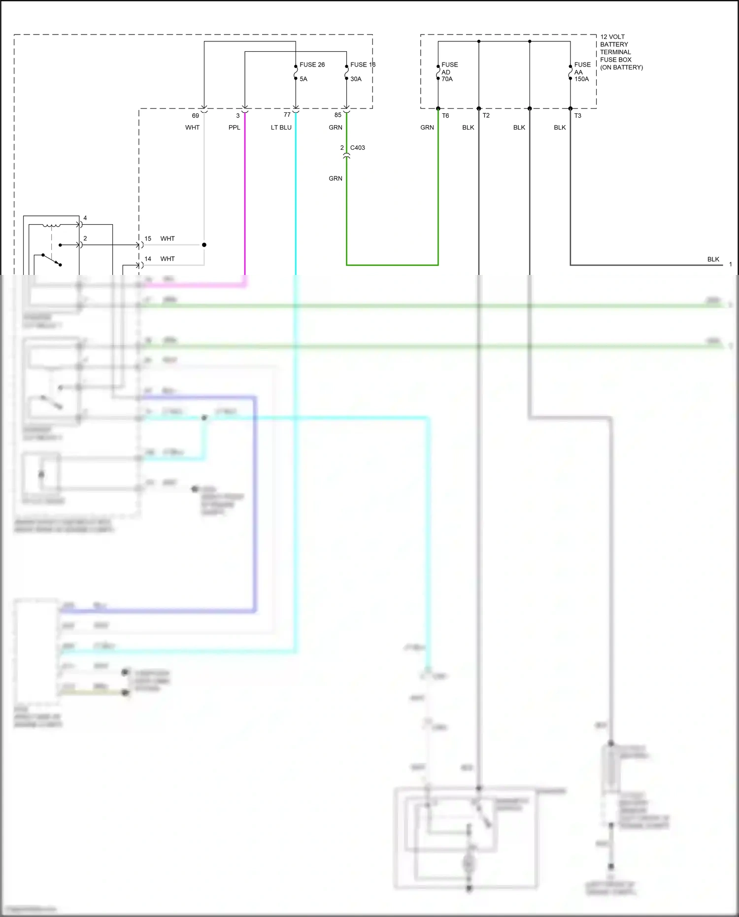 Wiring diagram st cut diode for Honda Odyssey V facelift (2017-2020) (2 of 2)