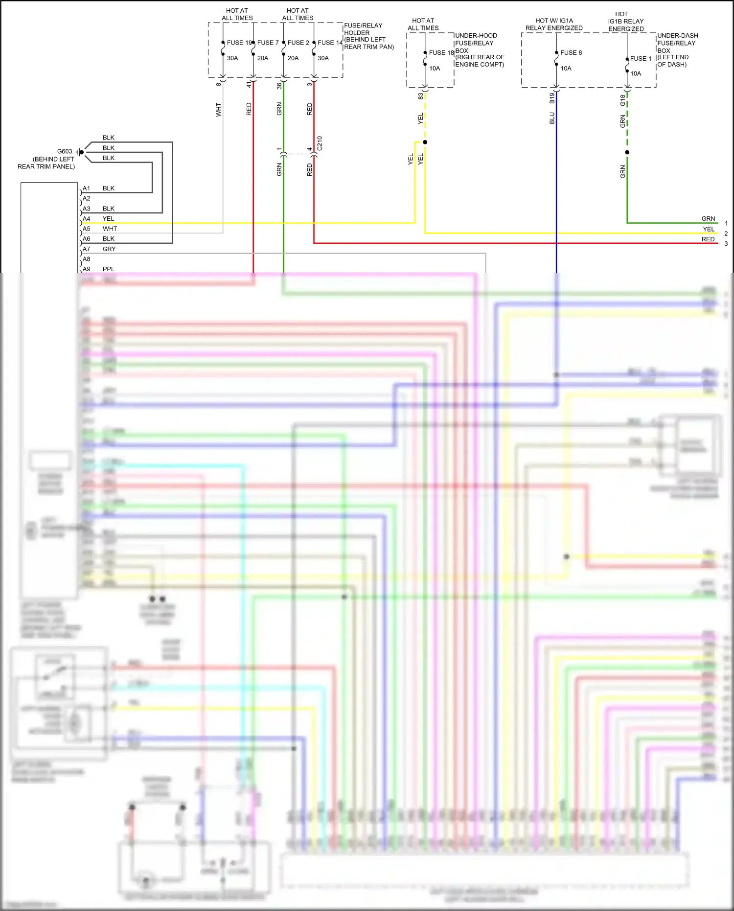Wiring diagram touch sensor for Honda Odyssey V facelift (2017-2020) (7 of 8)