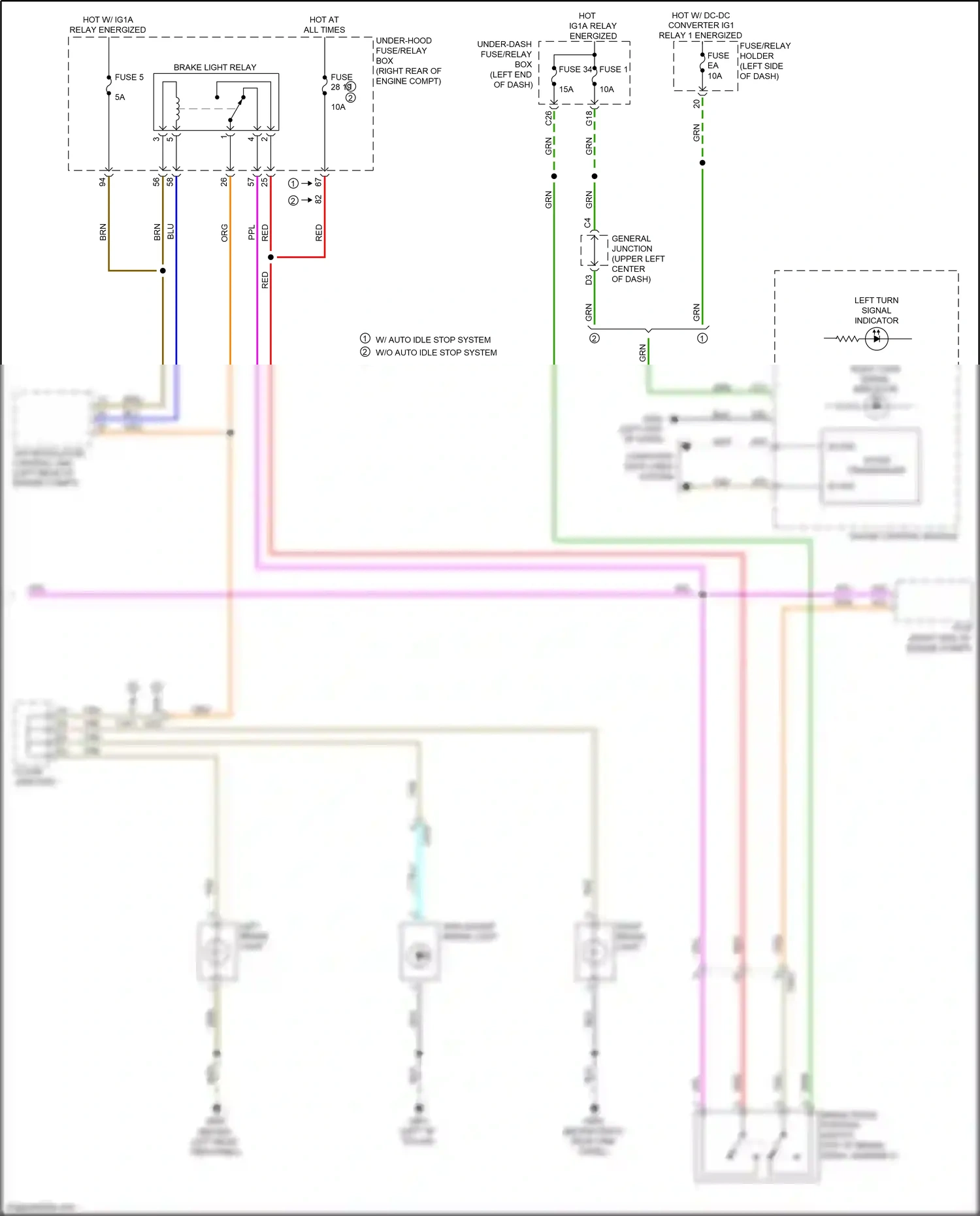 Wiring diagram vsa modulator control unit for Honda Odyssey V facelift (2017-2020) (4 of 8)