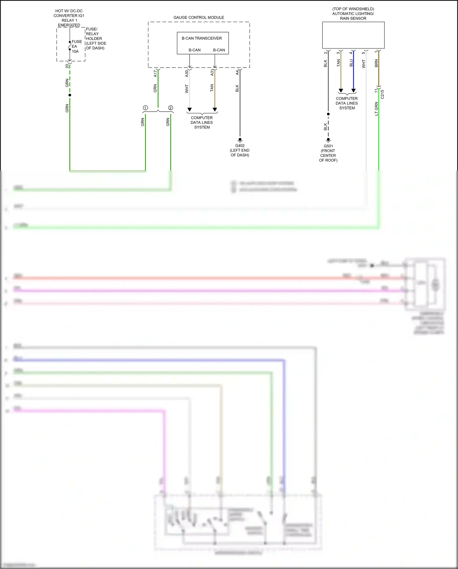 Wiring diagram windshield wiper switch for Honda Odyssey V facelift (2017-2020) (1 of 1)