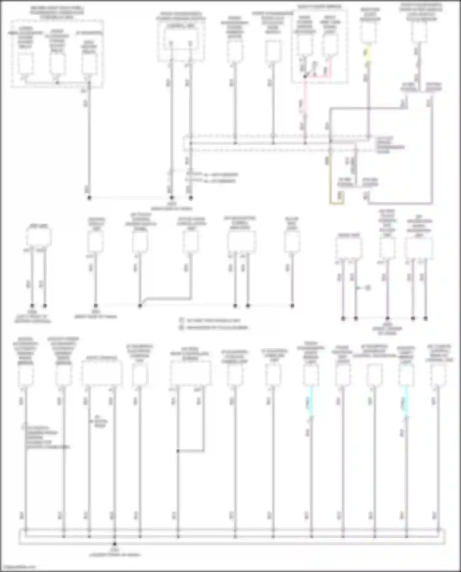 Odyssey Honda V (2013-2017): Ground distribution circuit (3 of 5)