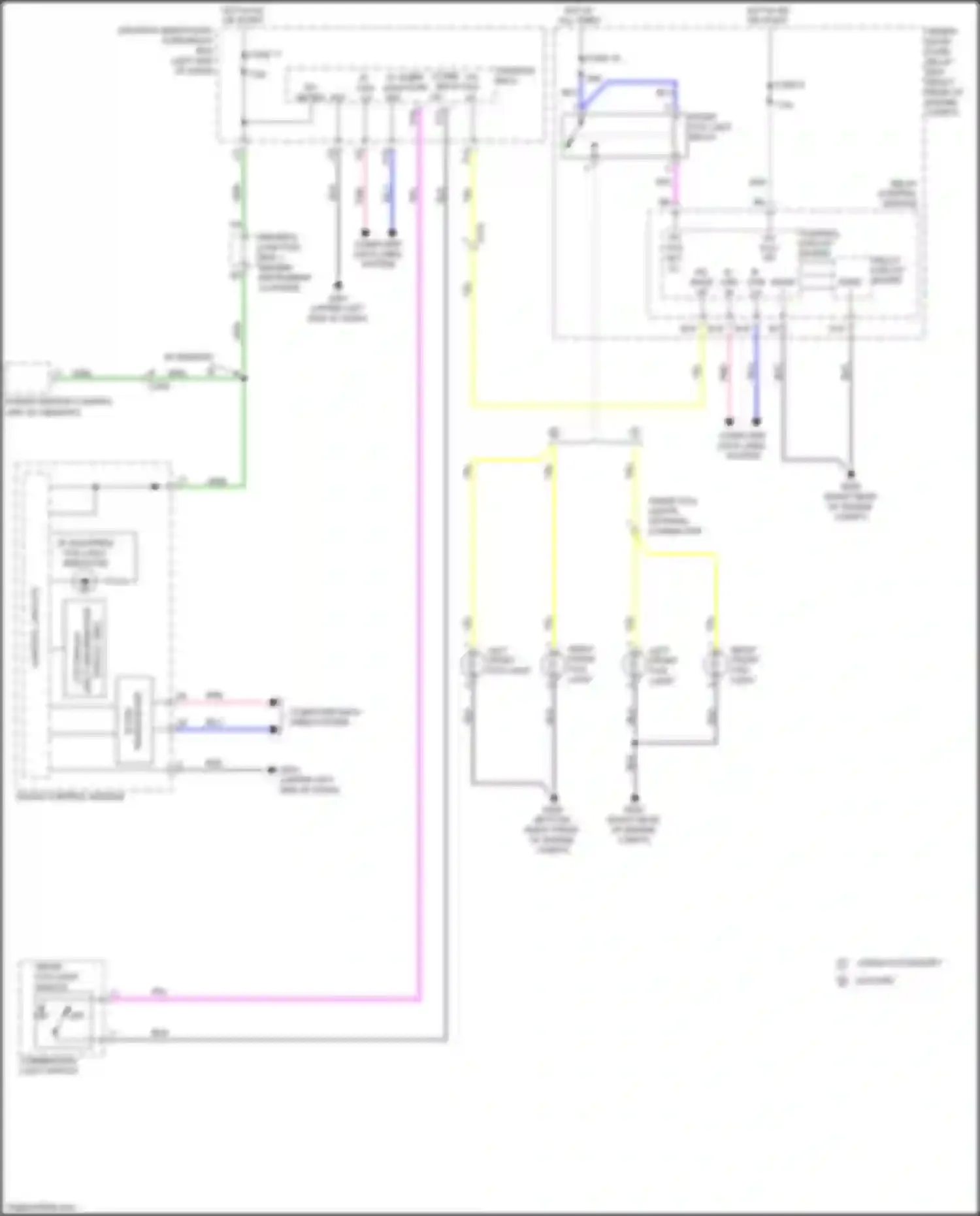 Odyssey Honda V (2013-2017): Fog lamp circuit