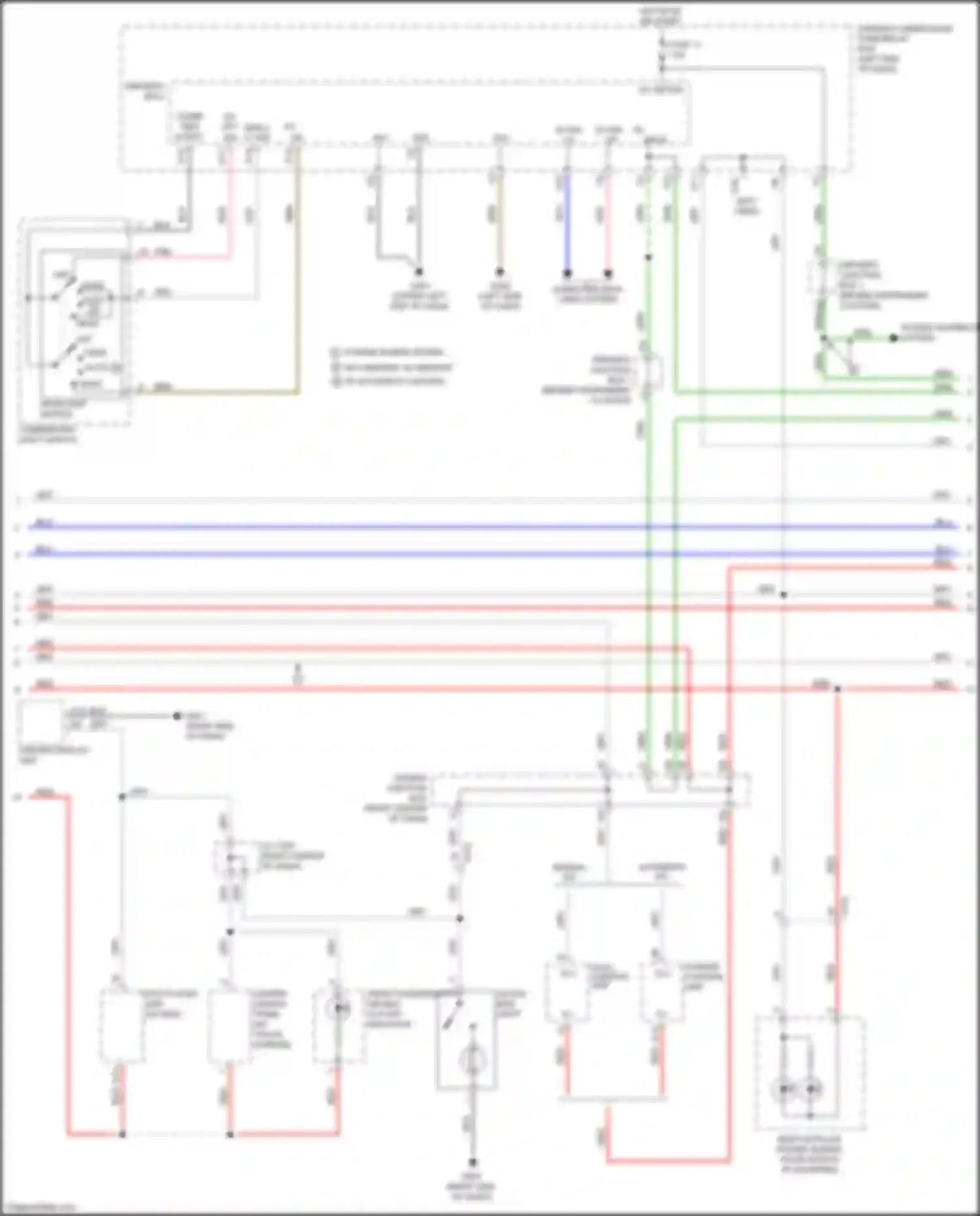 Odyssey Honda V (2013-2017): Instrument illumination circuit (3 of 5)