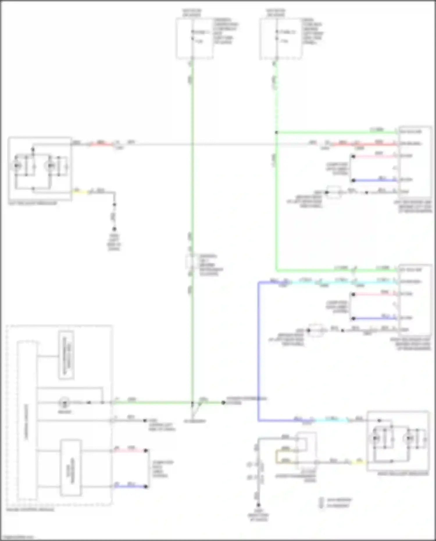 Odyssey Honda V (2013-2017): Blind spot information system circuit