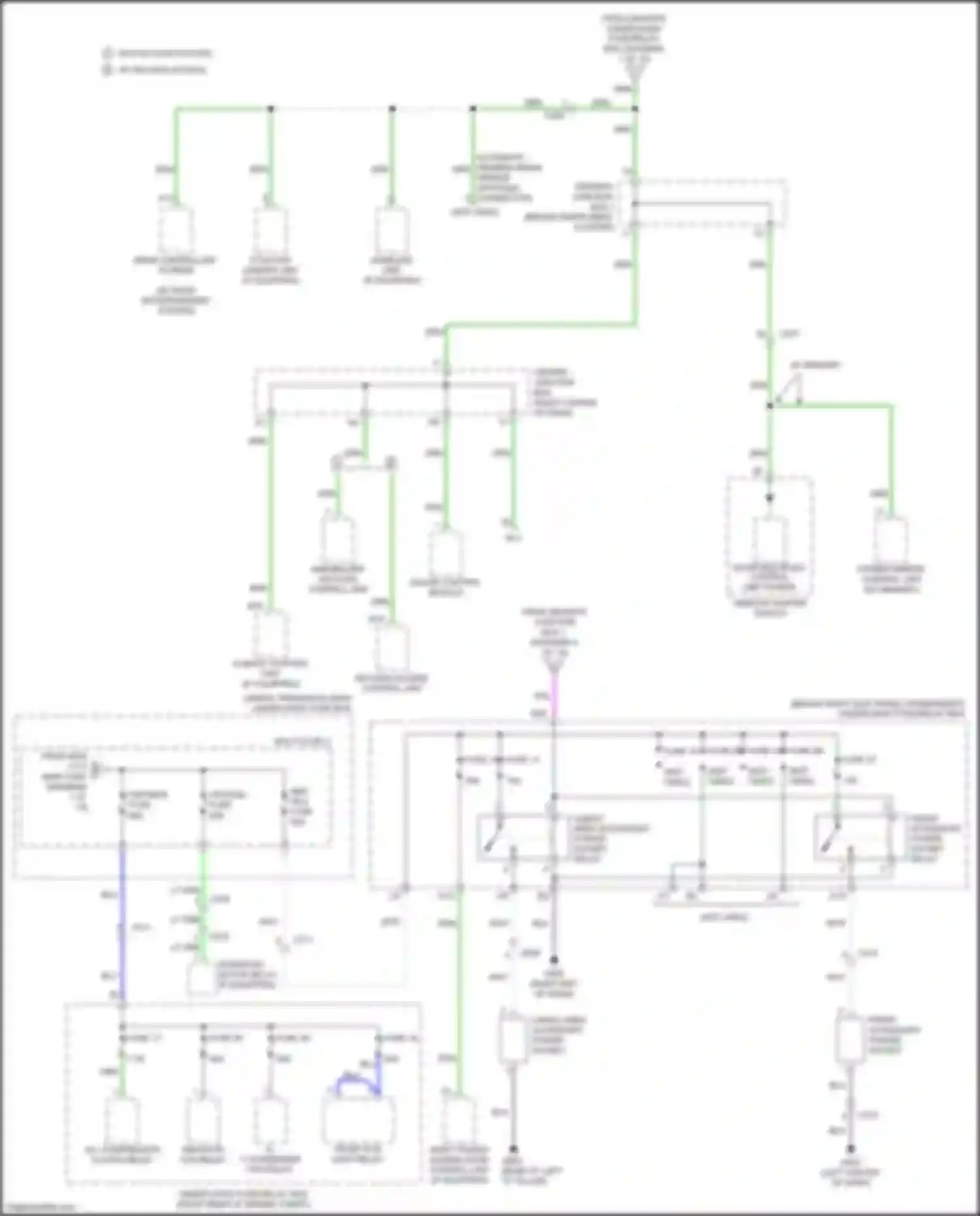 Odyssey Honda V (2013-2017): Power distribution circuit (2 of 10)