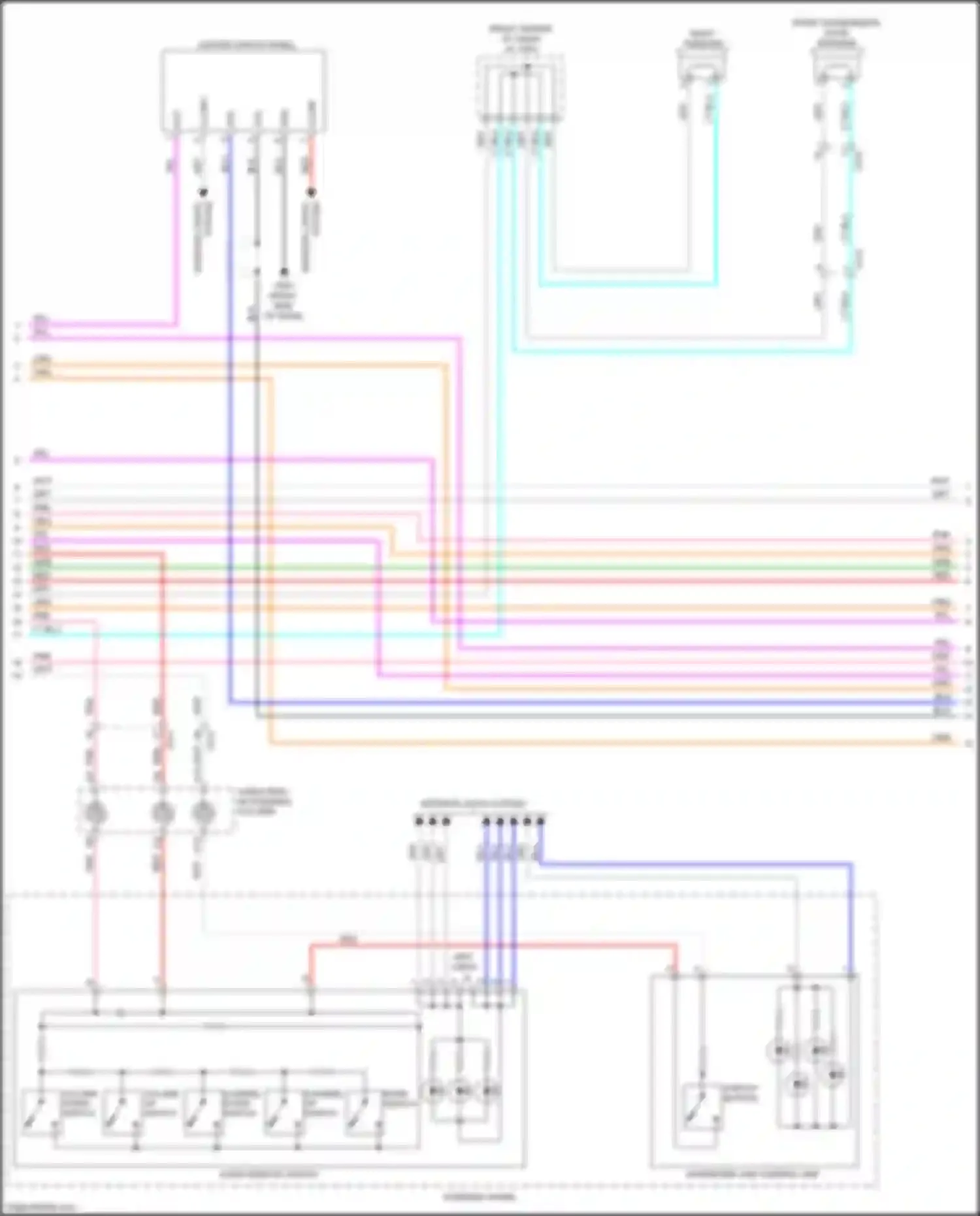 Odyssey Honda V (2013-2017): Radio circuit, w/o navigation w/ touch screen (2 of 7)