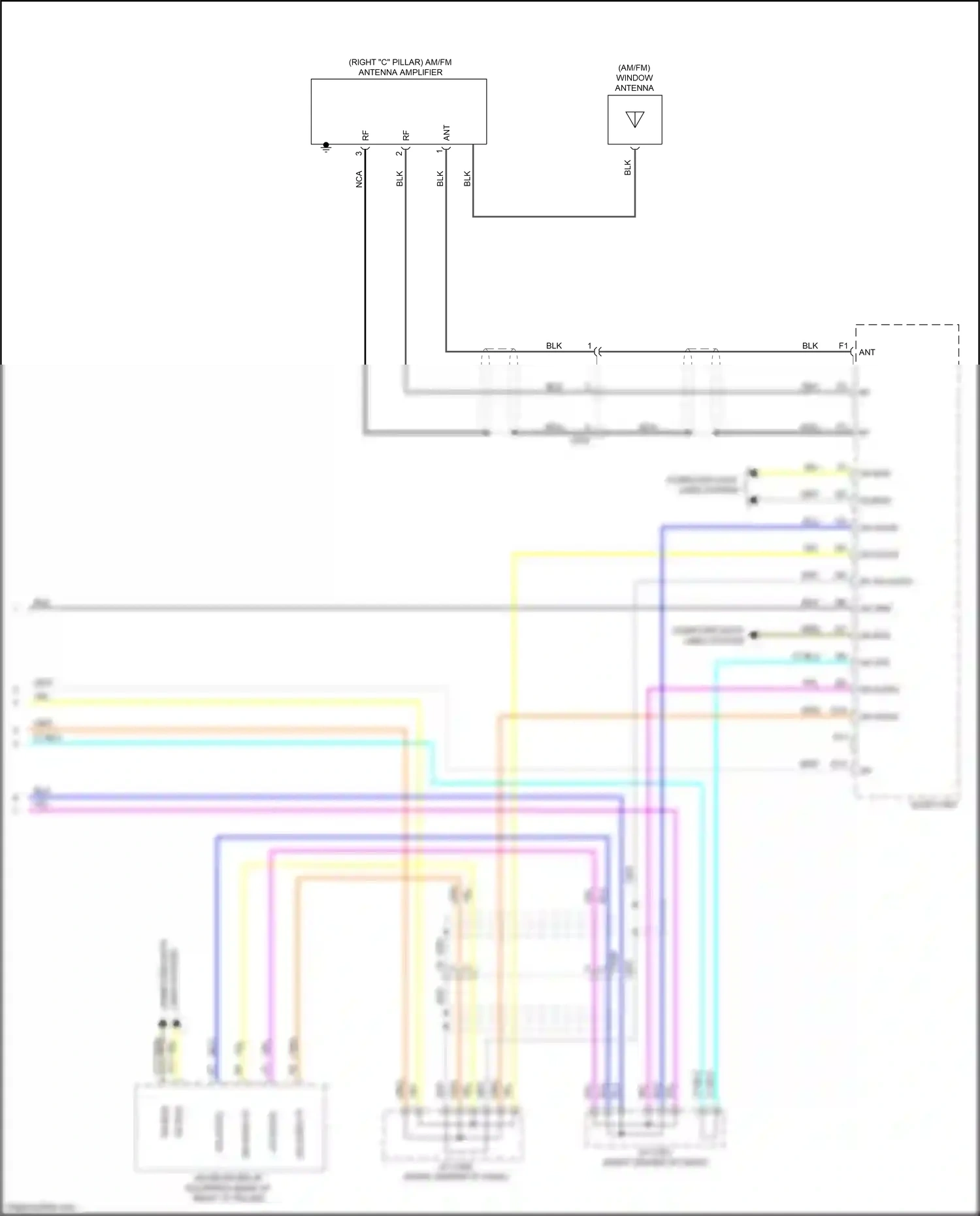 Honda Odyssey V (2013-2017) ant b+ wiring diagram  (3 of 3)