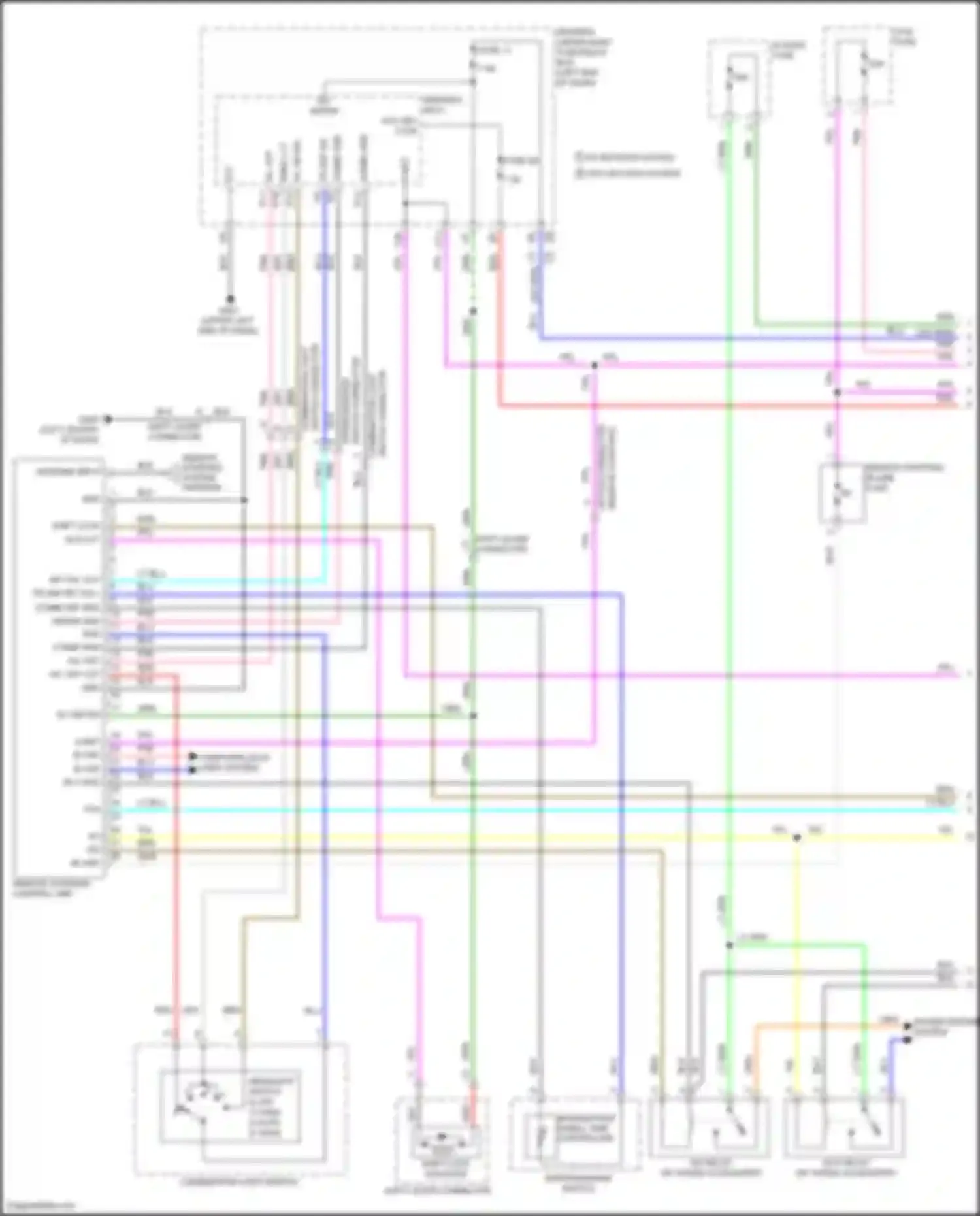 Wiring diagram antenna input for Honda Odyssey V (2013-2017) (1 of 1)
