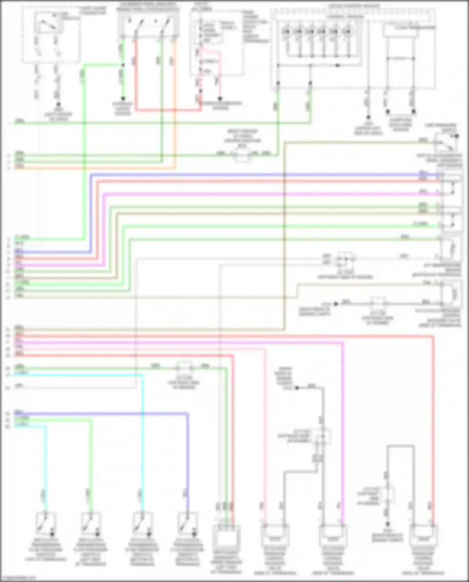Wiring diagram atf temperature sensor for Honda Odyssey V (2013-2017) (1 of 2)