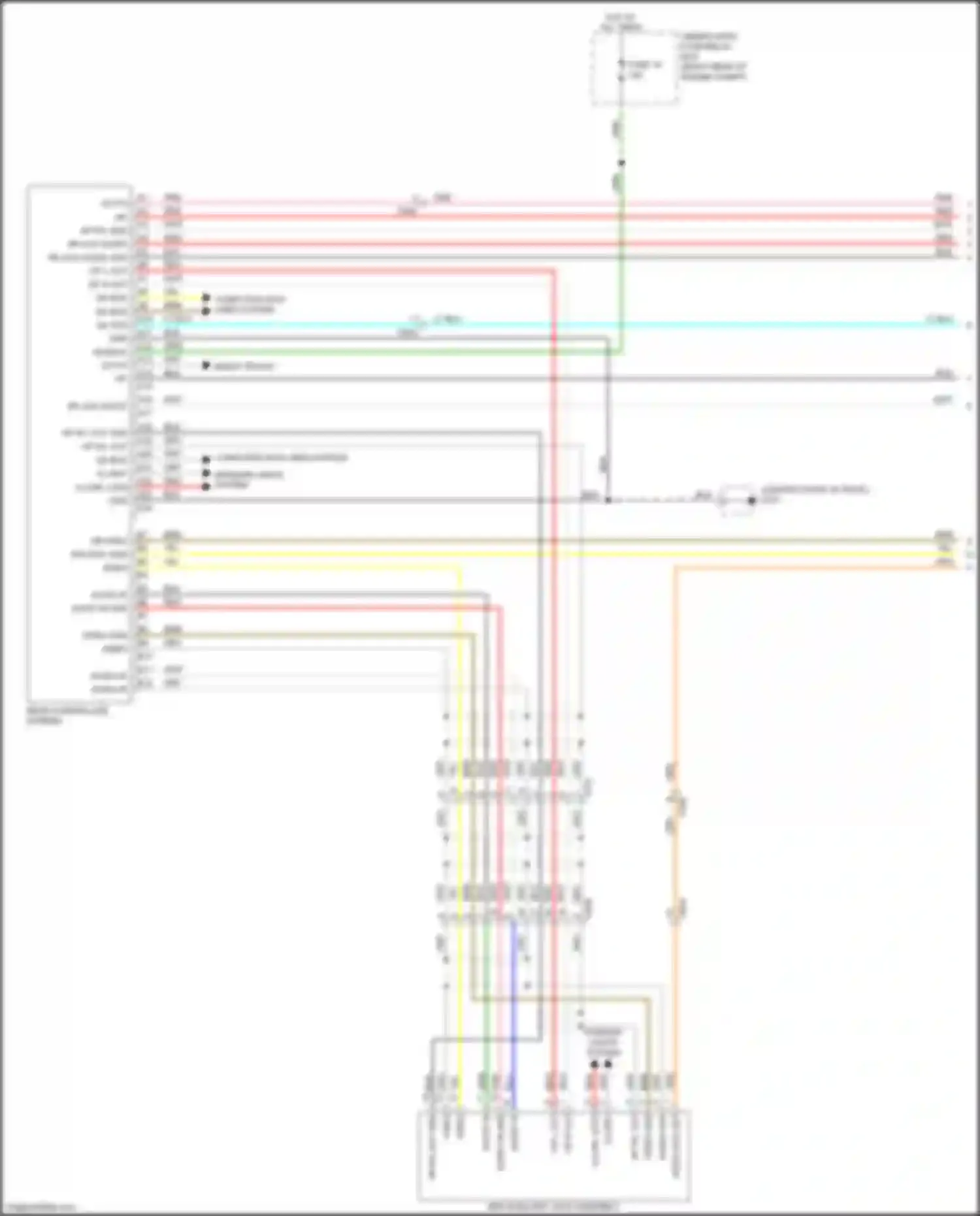 Wiring diagram audio in r for Honda Odyssey V (2013-2017) (2 of 3)