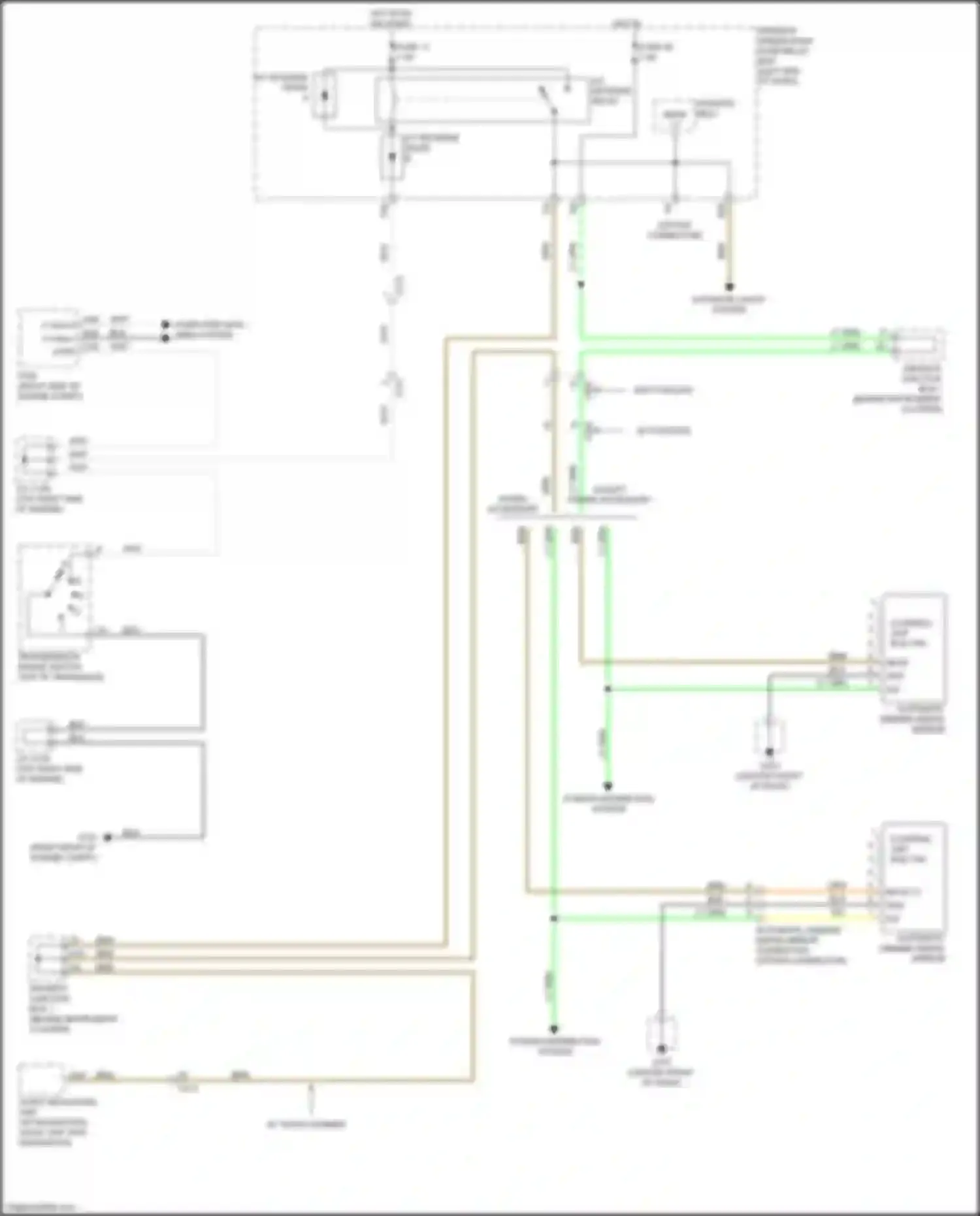 Wiring diagram audio- navigation unit for Honda Odyssey V (2013-2017) (1 of 17)