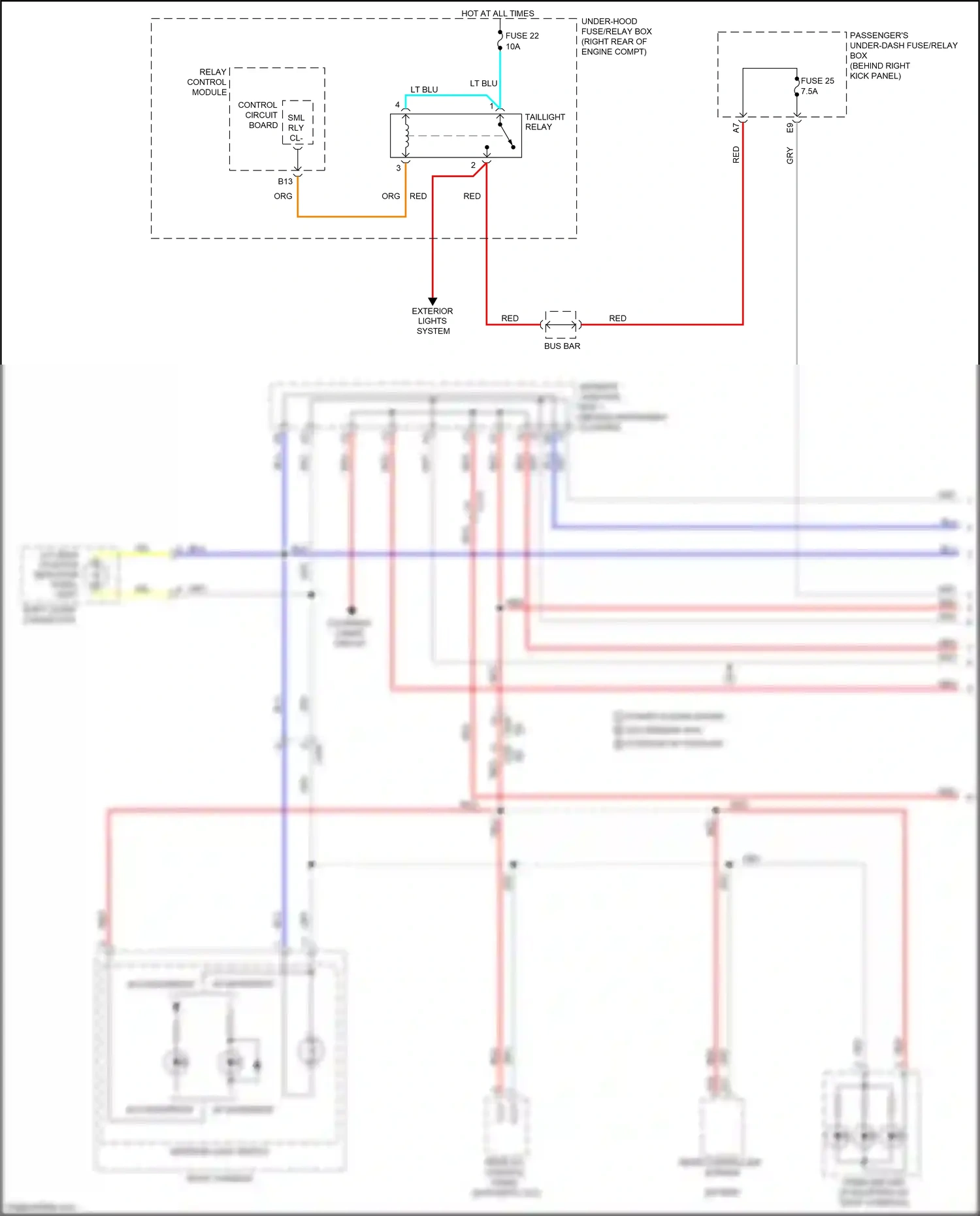 Honda Odyssey V (2013-2017) automatic a/c wiring diagram  (3 of 4)