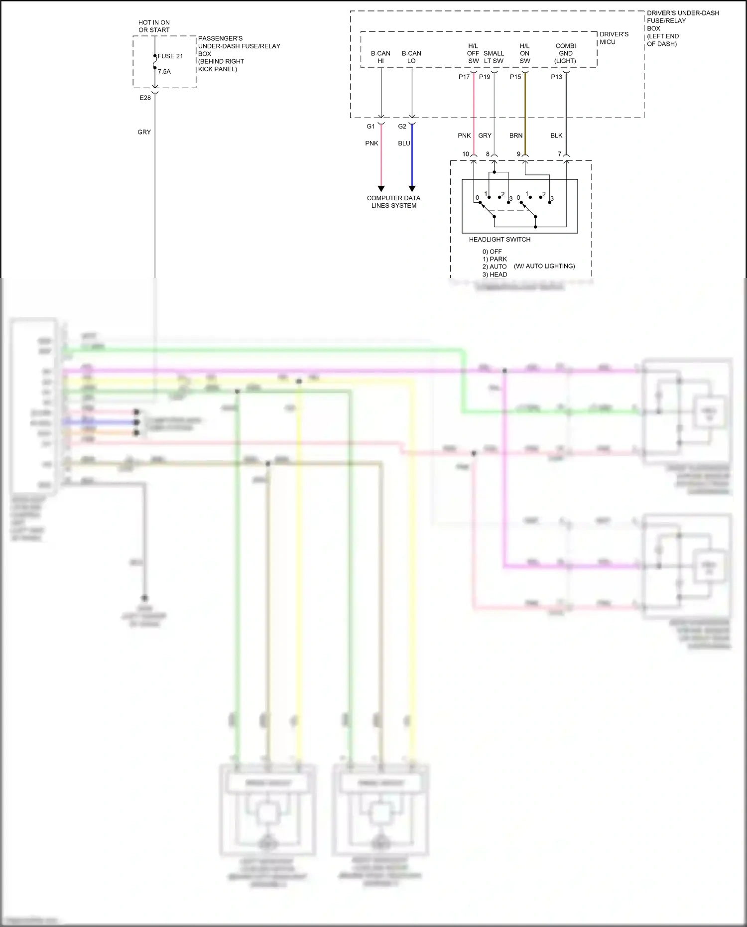 Honda Odyssey V (2013-2017) blk wiring diagram  (107 of 156)