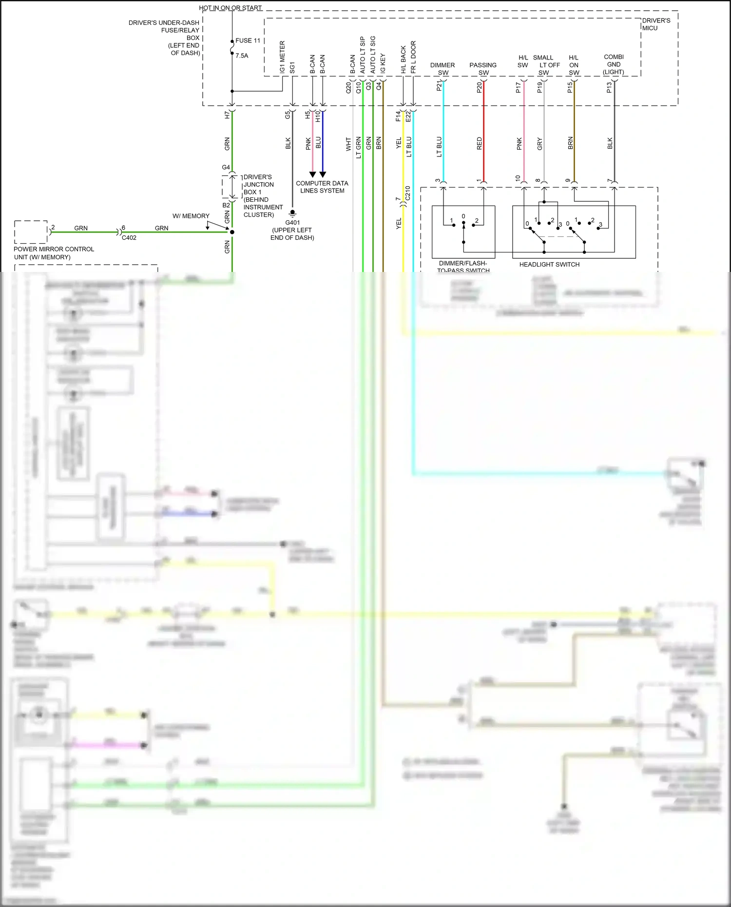 Honda Odyssey V (2013-2017) blk wiring diagram  (105 of 156)