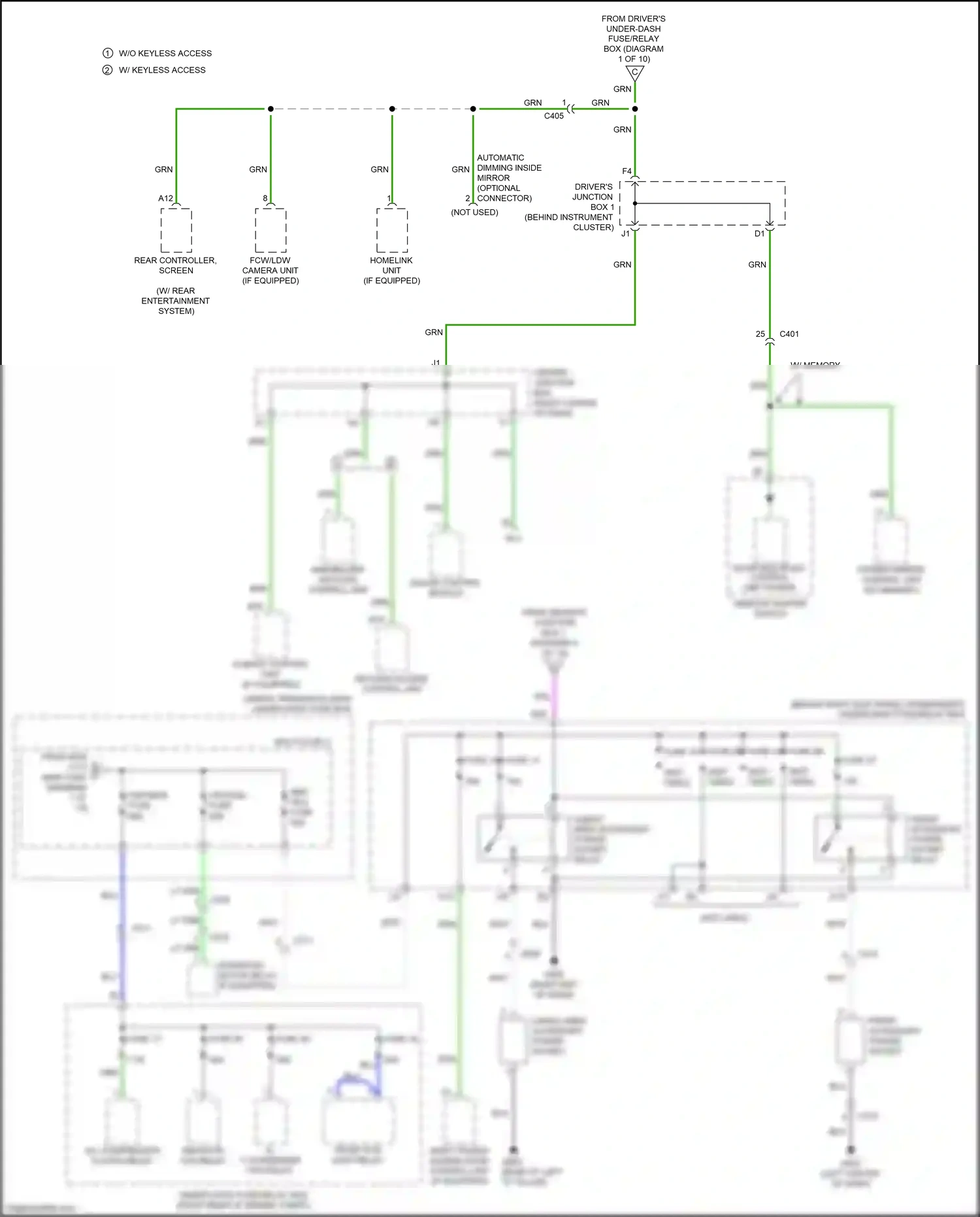 Wiring diagram blu for Honda Odyssey V (2013-2017) (33 of 154)