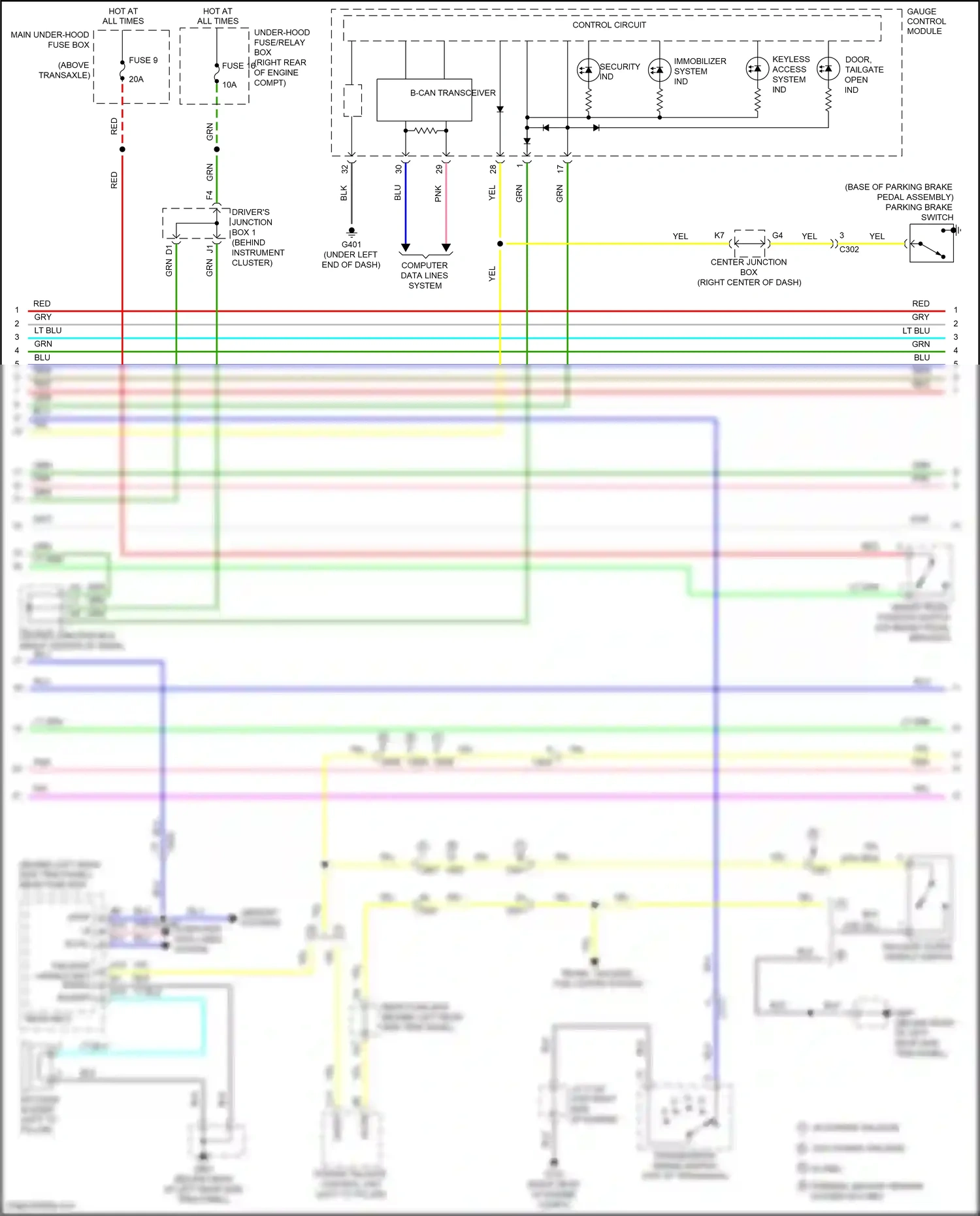 Wiring diagram blu for Honda Odyssey V (2013-2017) (93 of 154)