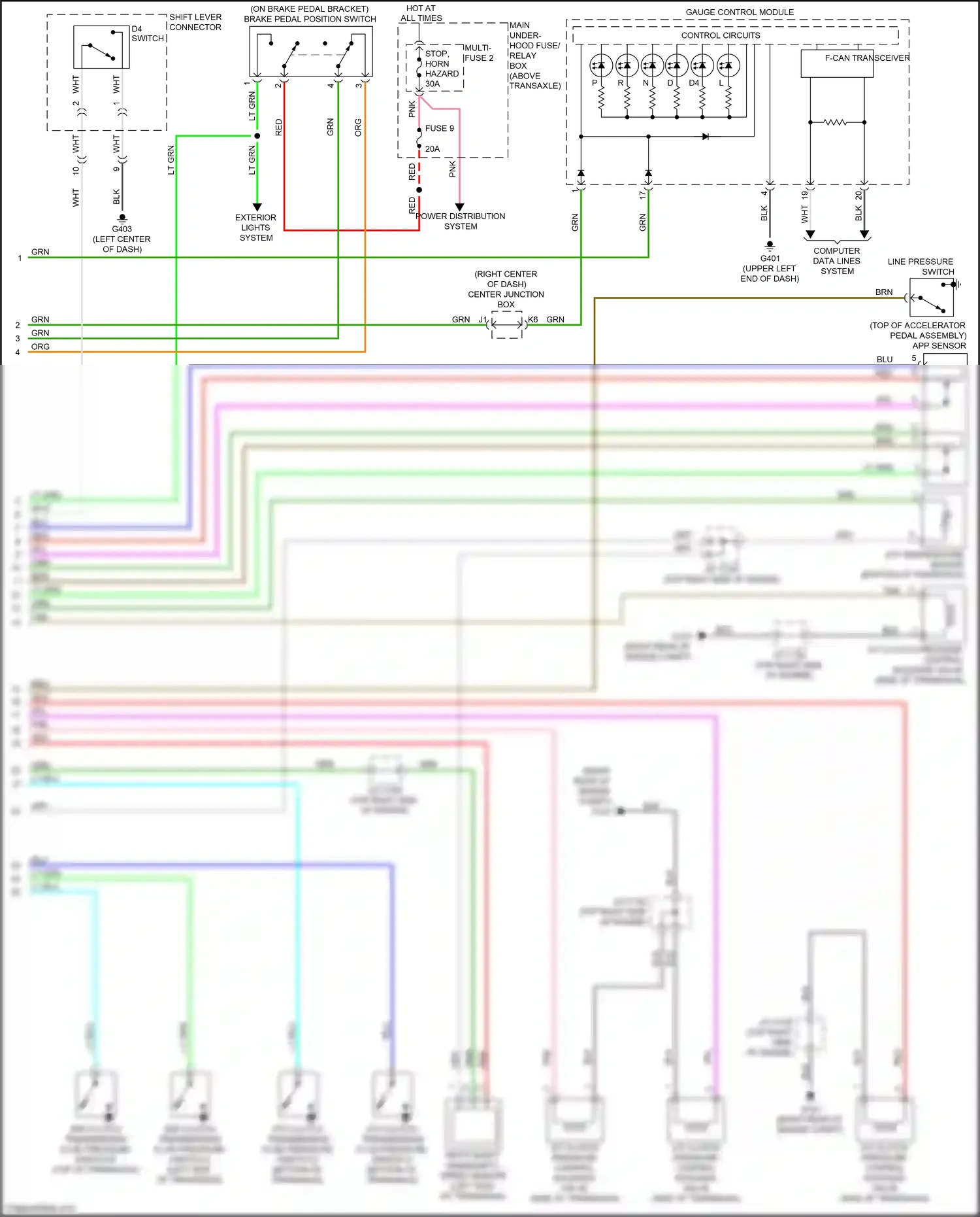 Wiring diagram brn for Honda Odyssey V (2013-2017) (100 of 140)