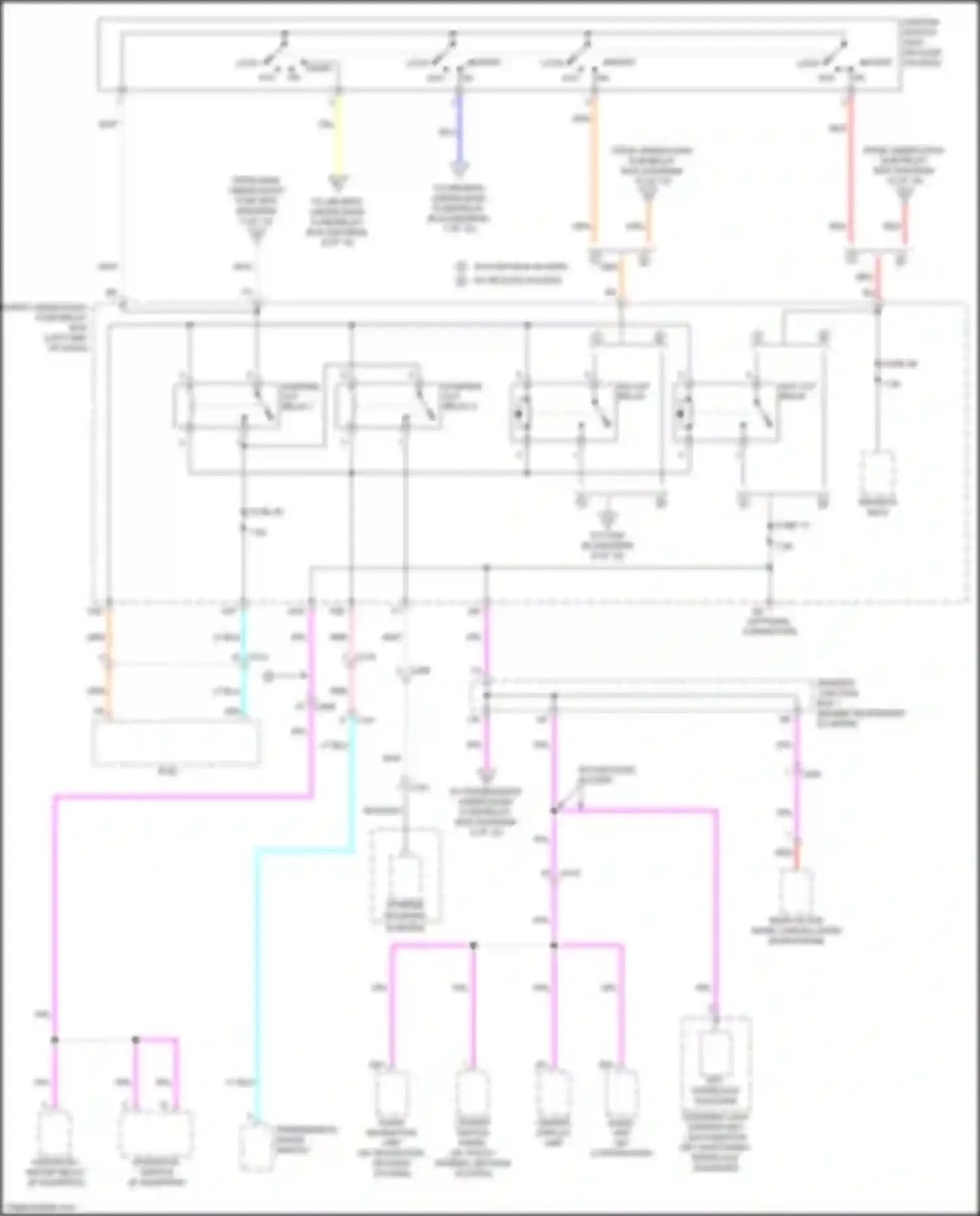 Wiring diagram center display unit for Honda Odyssey V (2013-2017) (6 of 11)