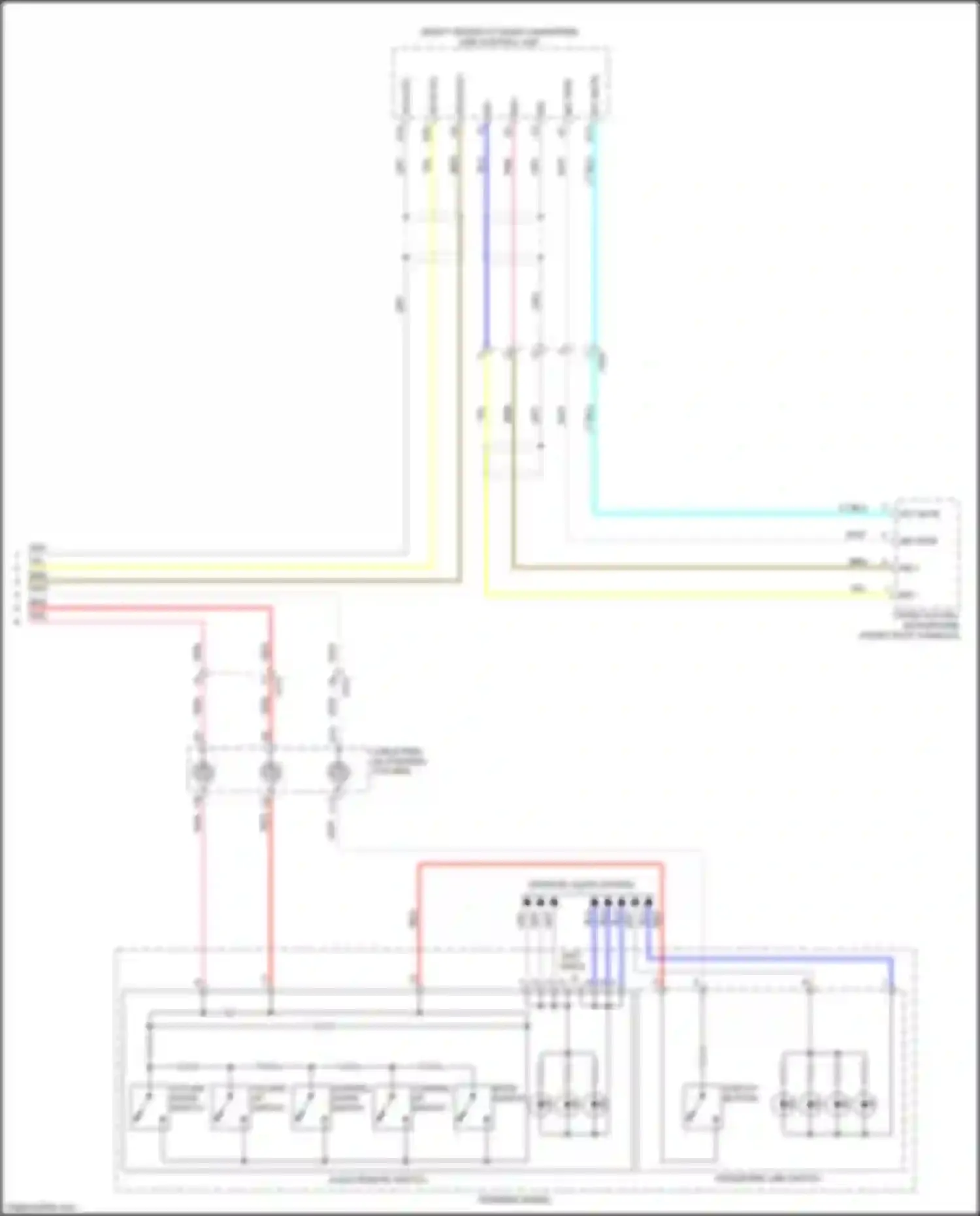 Wiring diagram channel down switch for Honda Odyssey V (2013-2017) (5 of 6)