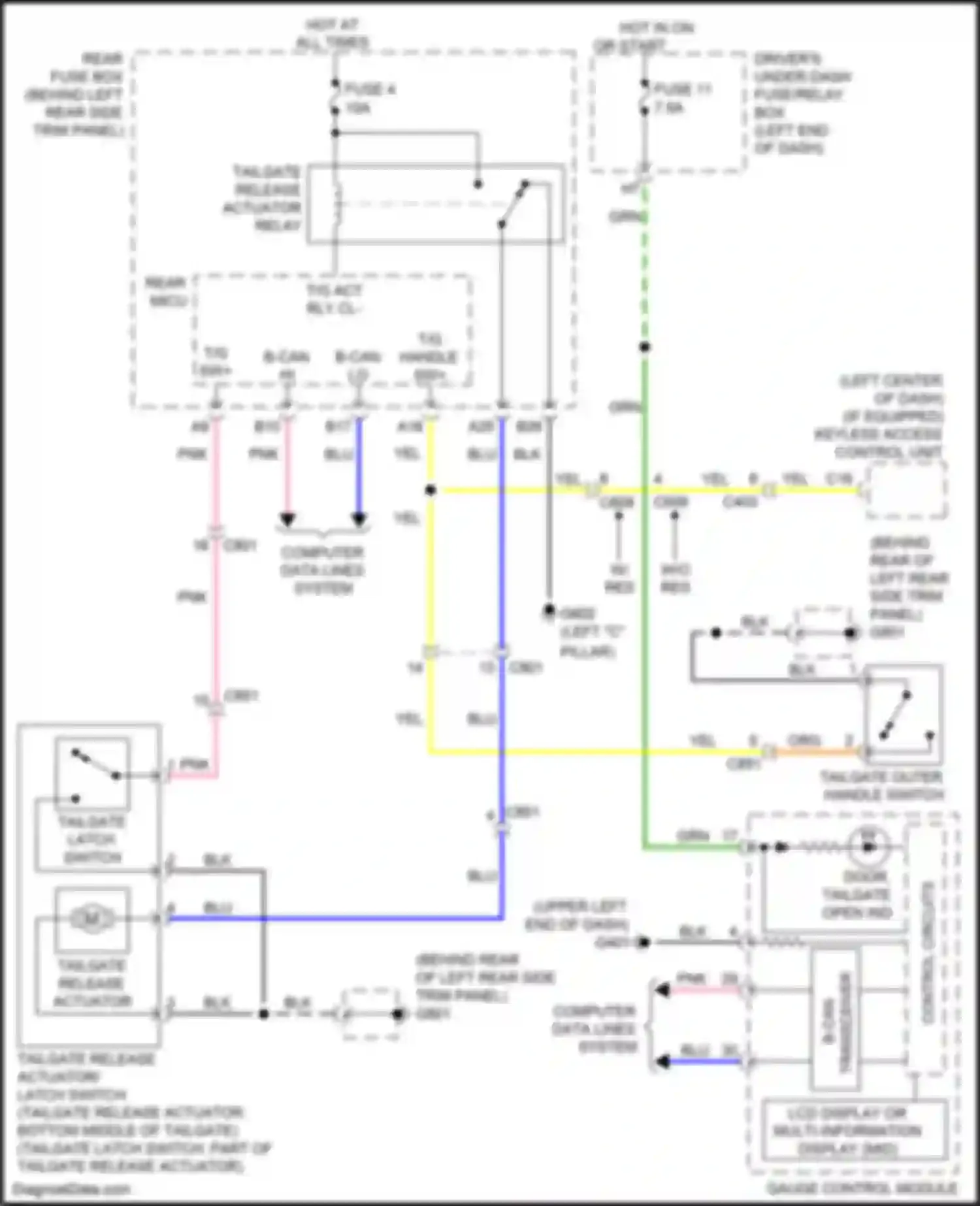 Wiring diagram computer data lines system for Honda Odyssey V (2013-2017) (40 of 96)