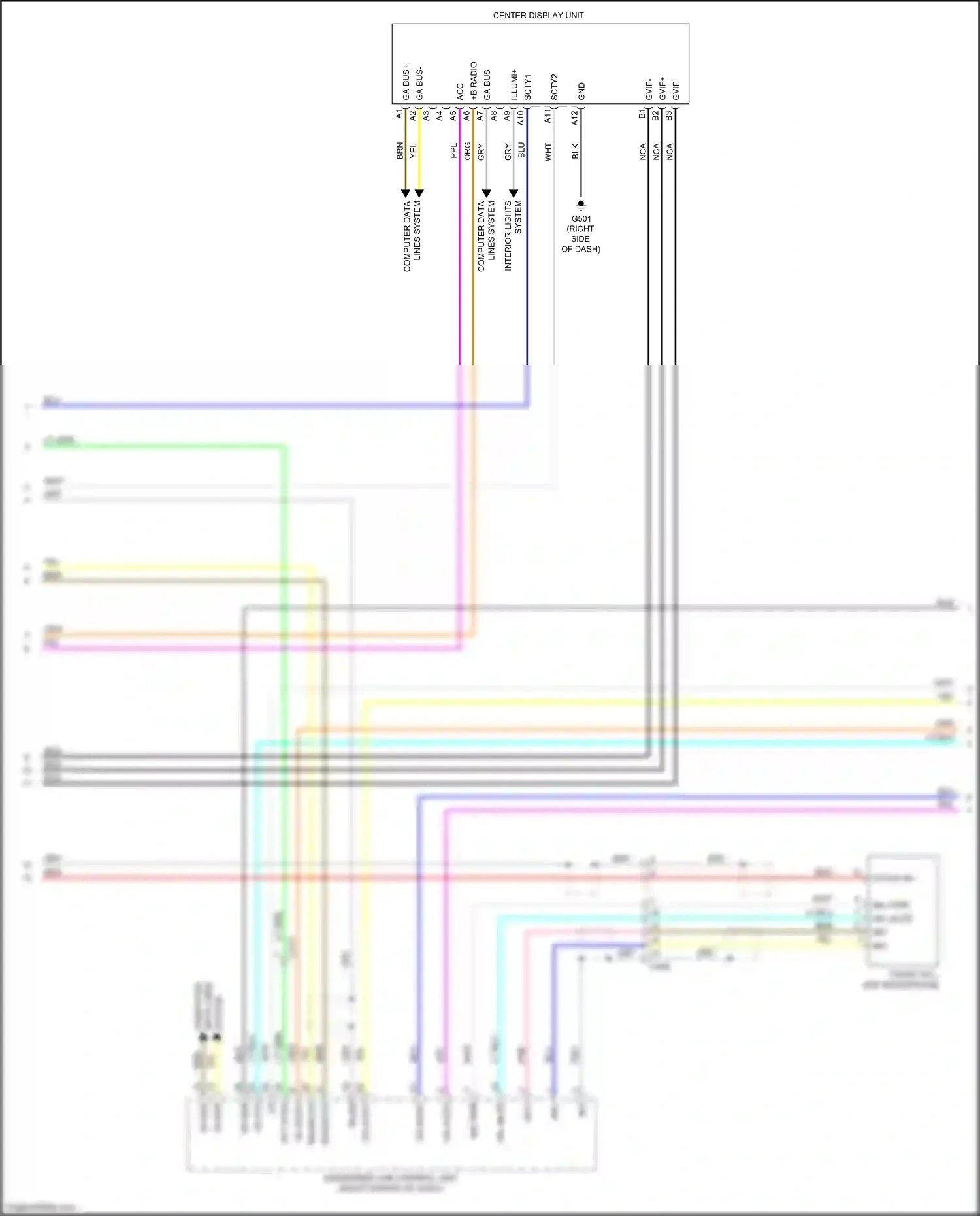 Honda Odyssey V (2013-2017) computer wiring diagram  (3 of 4)