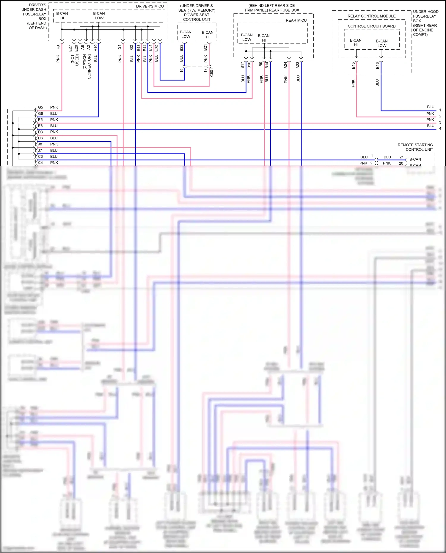 Honda Odyssey V (2013-2017) control circuit board wiring diagram  (12 of 14)