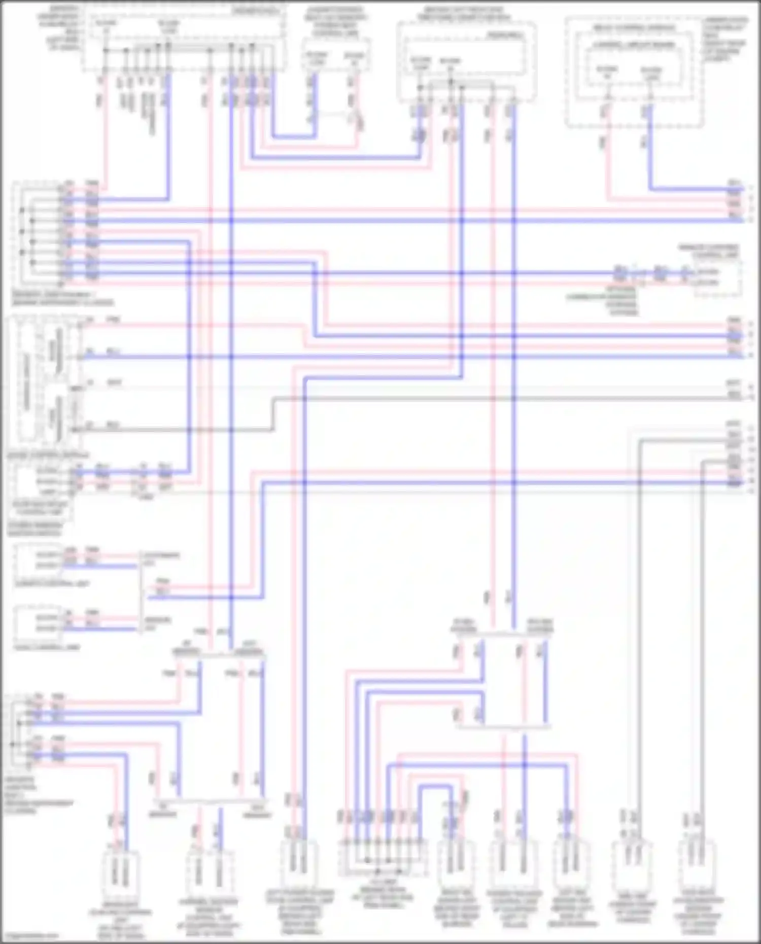 Wiring diagram door multiplex control unit for Honda Odyssey V (2013-2017) (12 of 13)