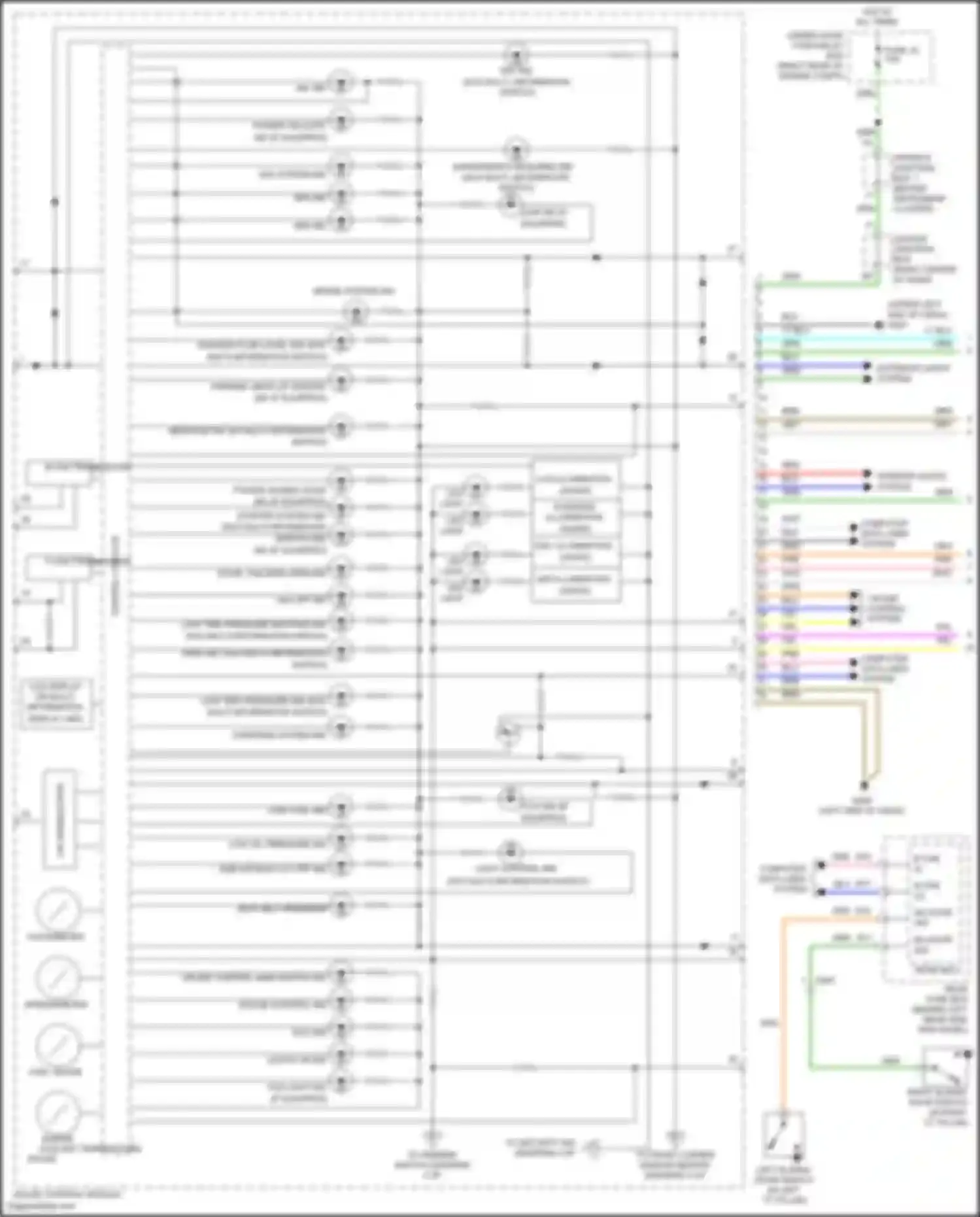 Wiring diagram door, tailgate open ind for Honda Odyssey V (2013-2017) (2 of 4)