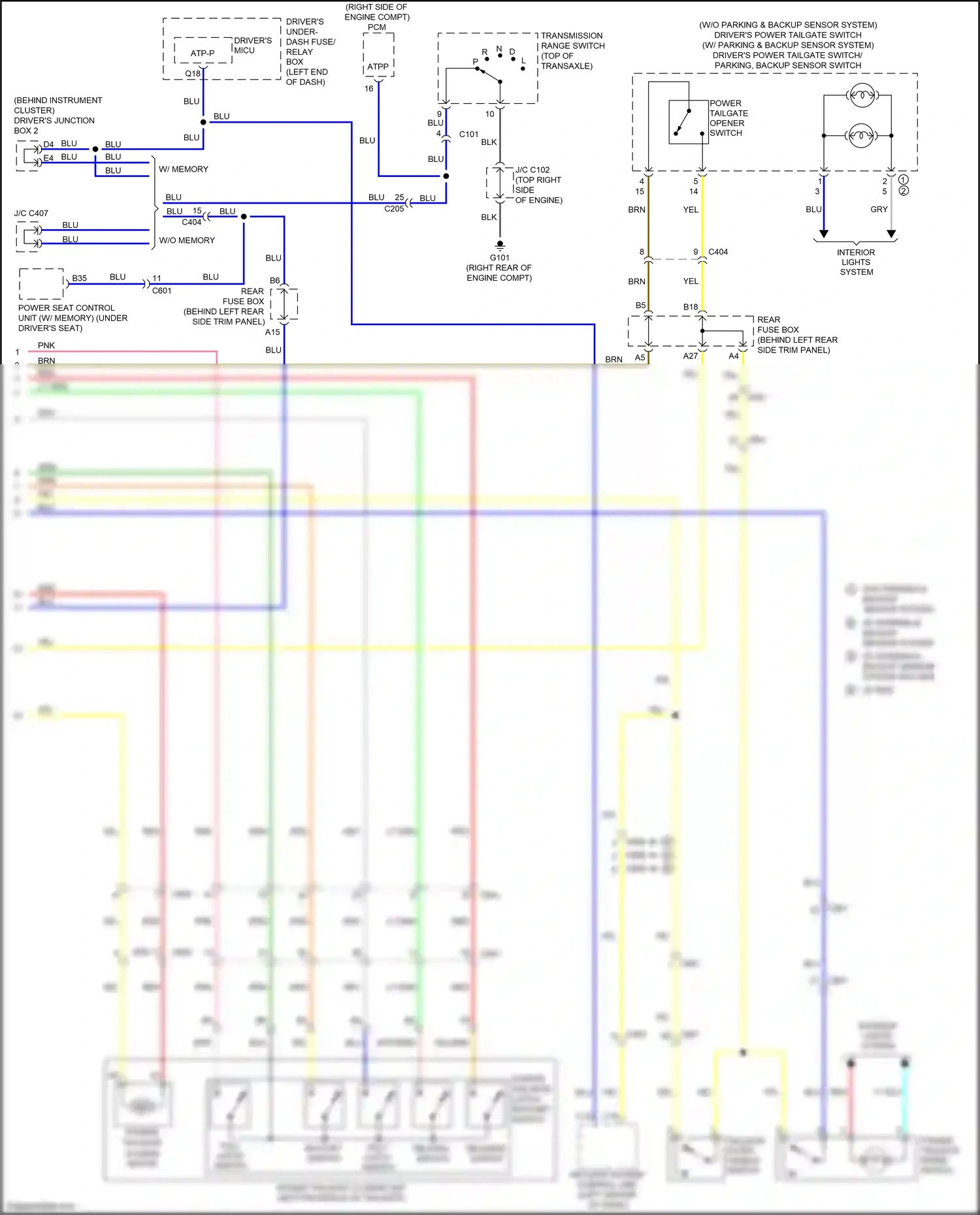 Wiring diagram driver's micu for Honda Odyssey V (2013-2017) (18 of 43)